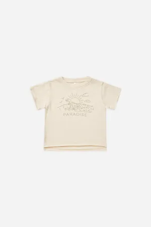 Raw Edge Tee | Paradise Ivory