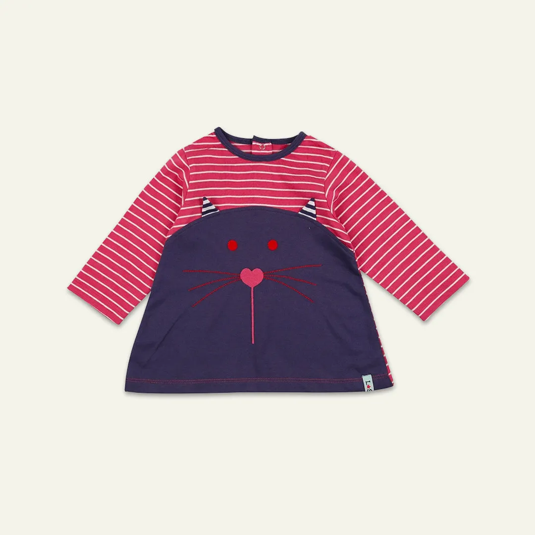 Red Cat Appliqu Dress And Legging Set