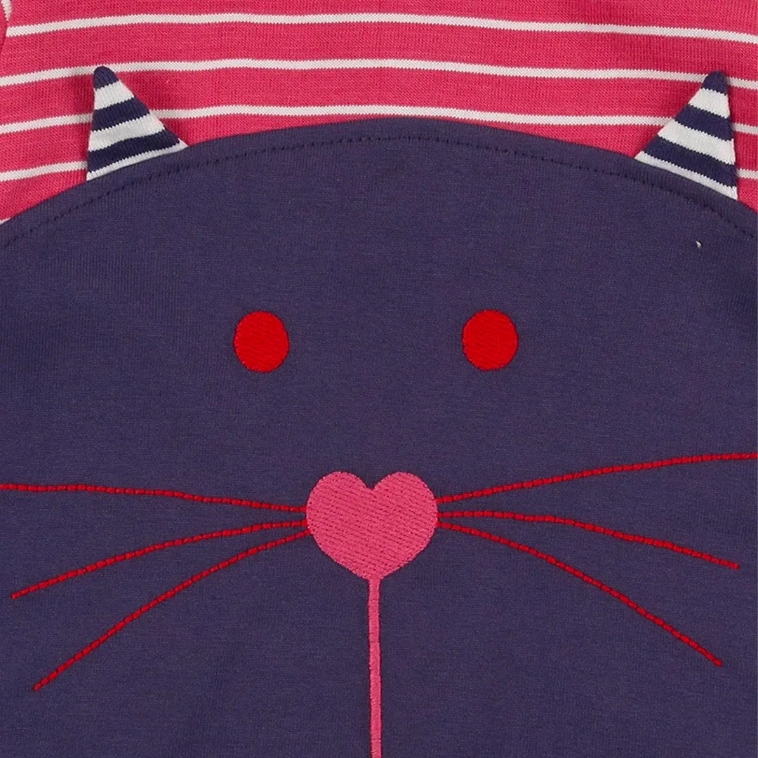 Red Cat Appliqu Dress And Legging Set
