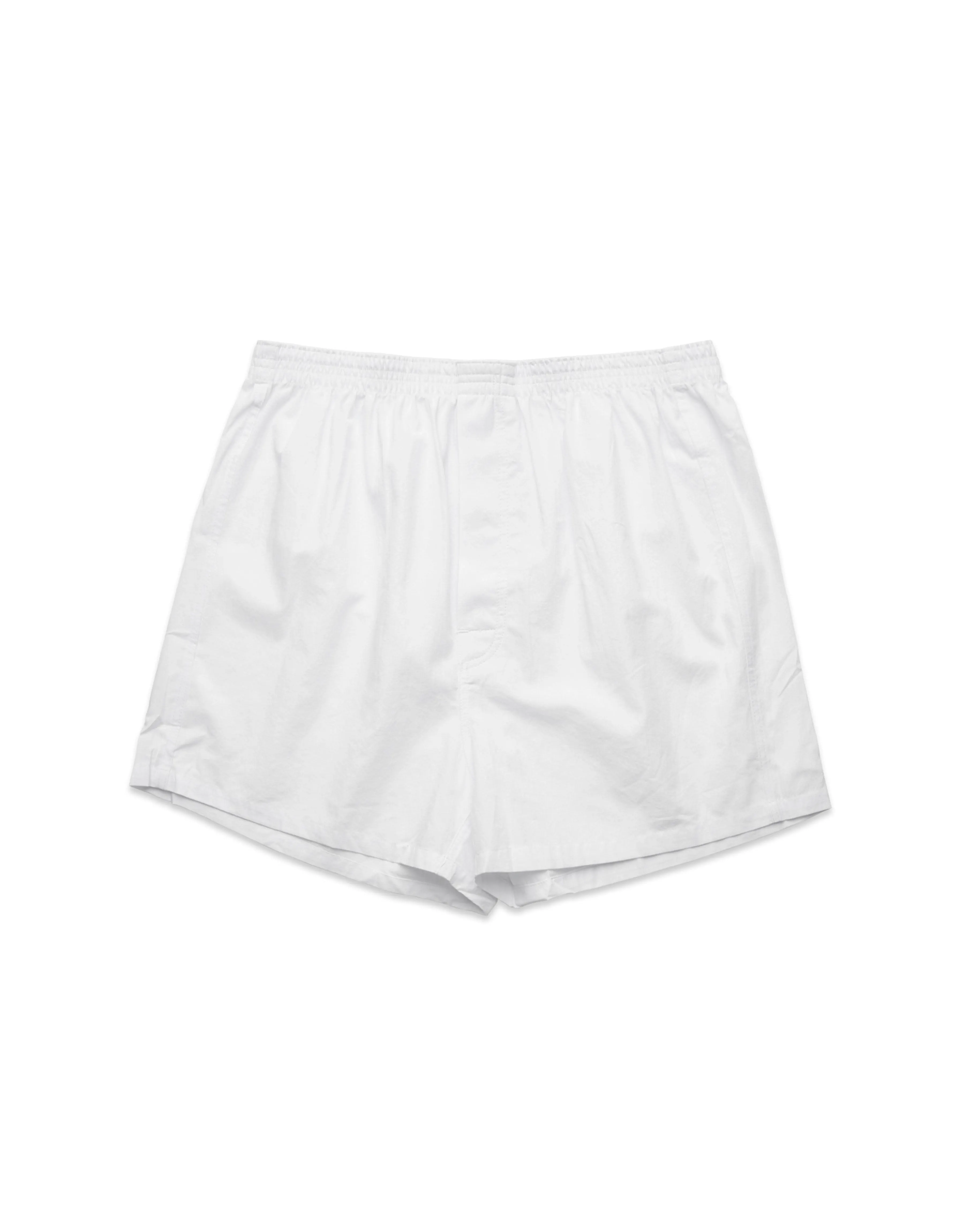 Relaxed Fit Woven Cotton Boxer Shorts - Black