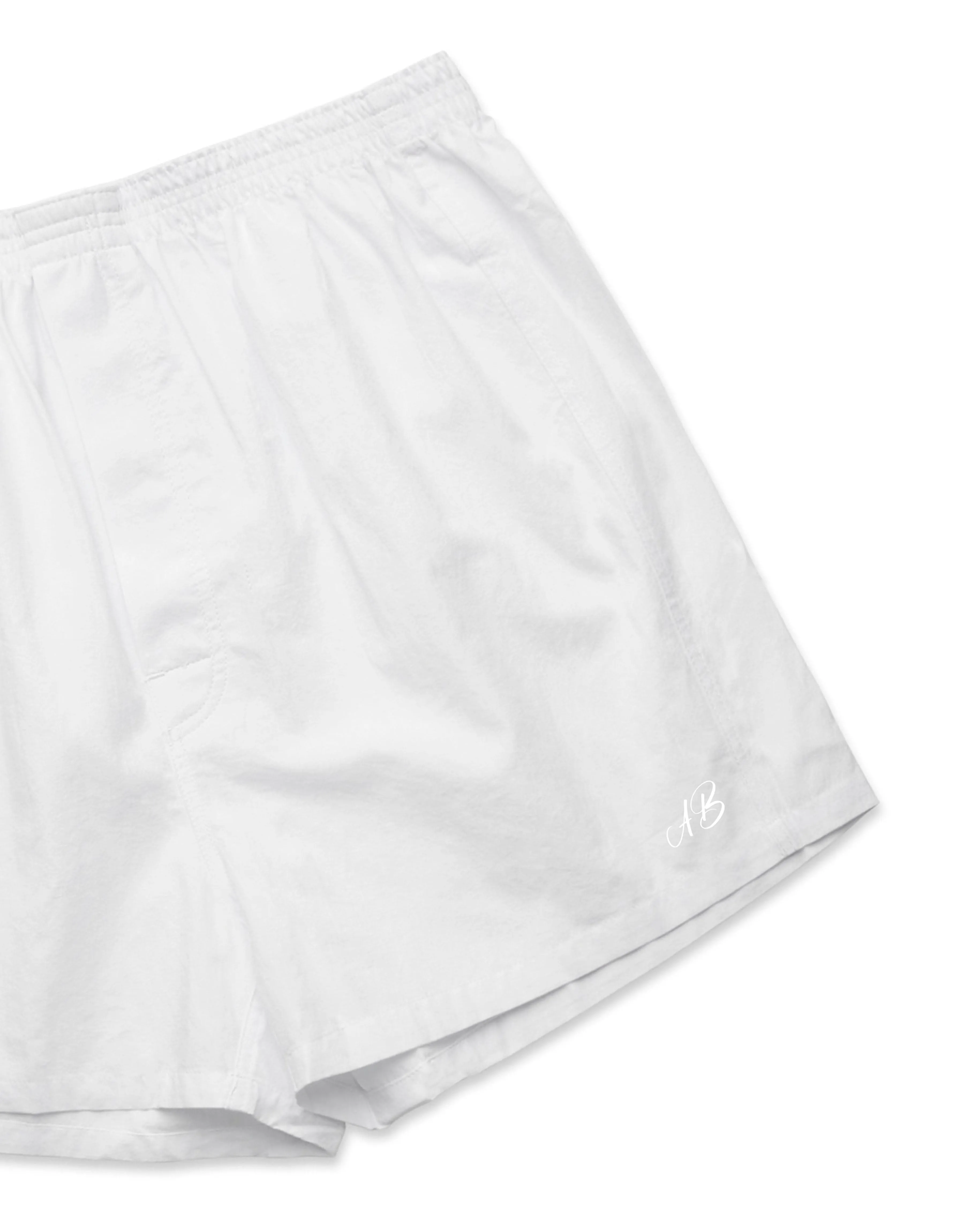 Relaxed Fit Woven Cotton Boxer Shorts