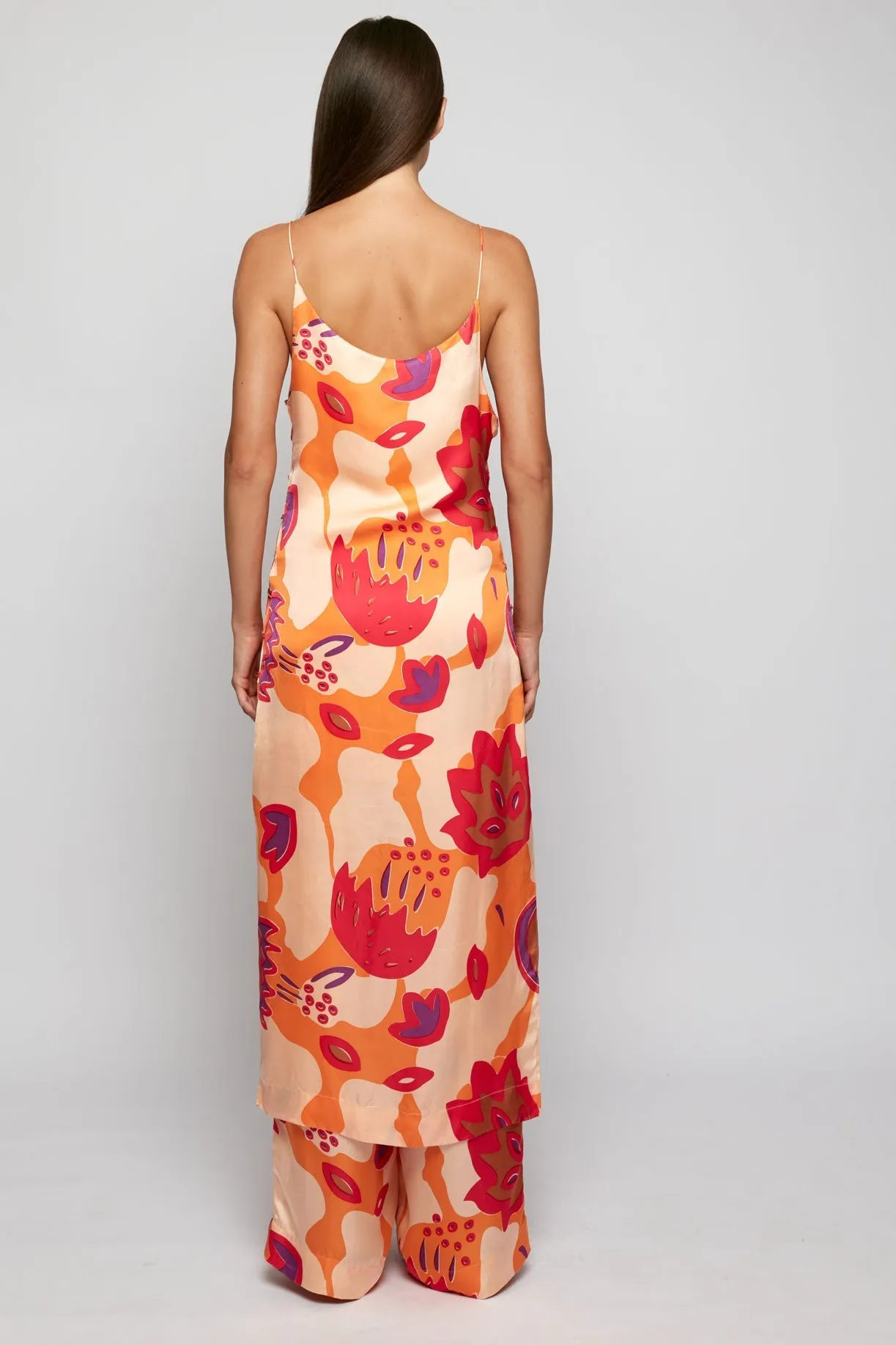 Relaxed Midi Slip | Flat Front Relaxed Pant