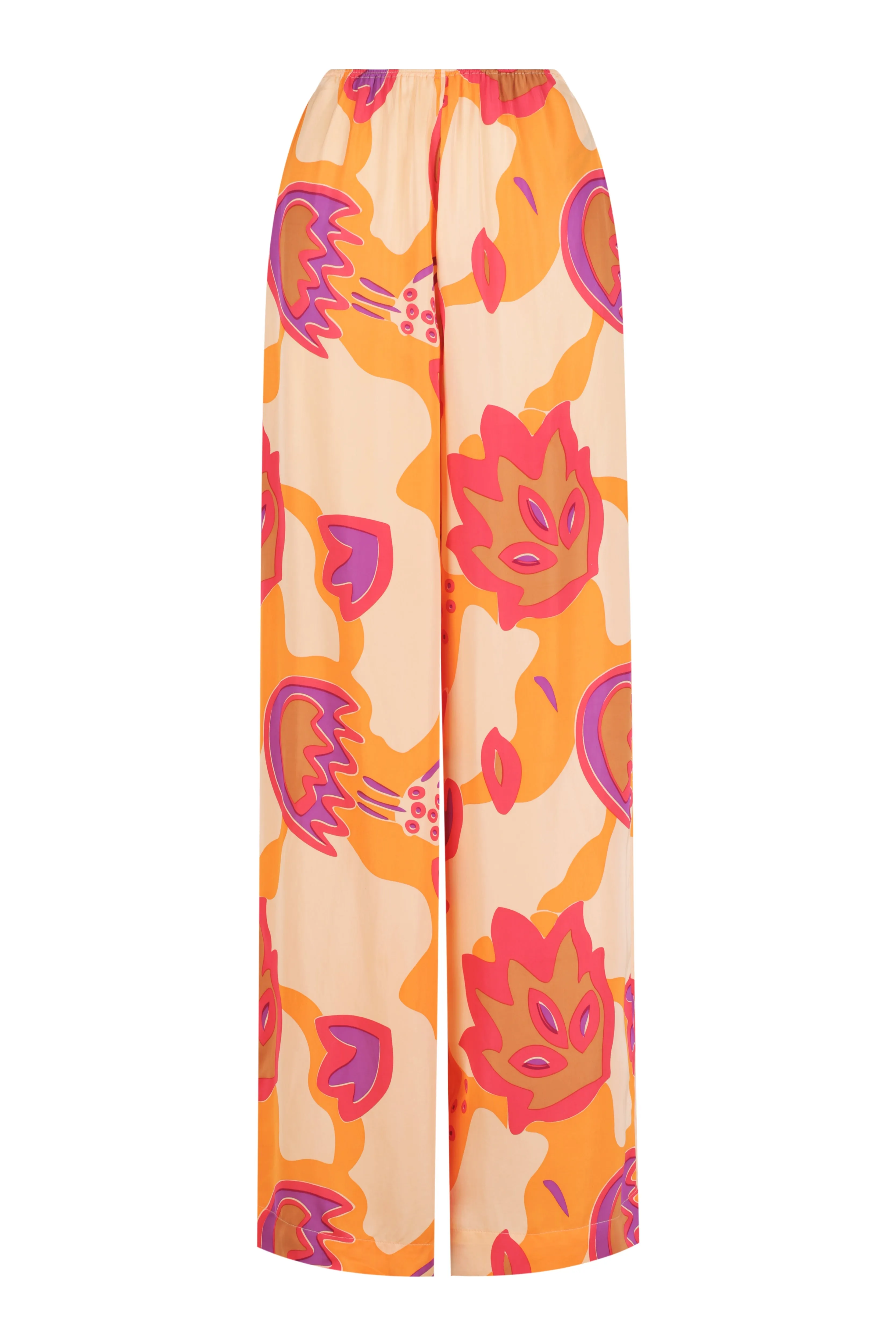 Relaxed Midi Slip | Flat Front Relaxed Pant