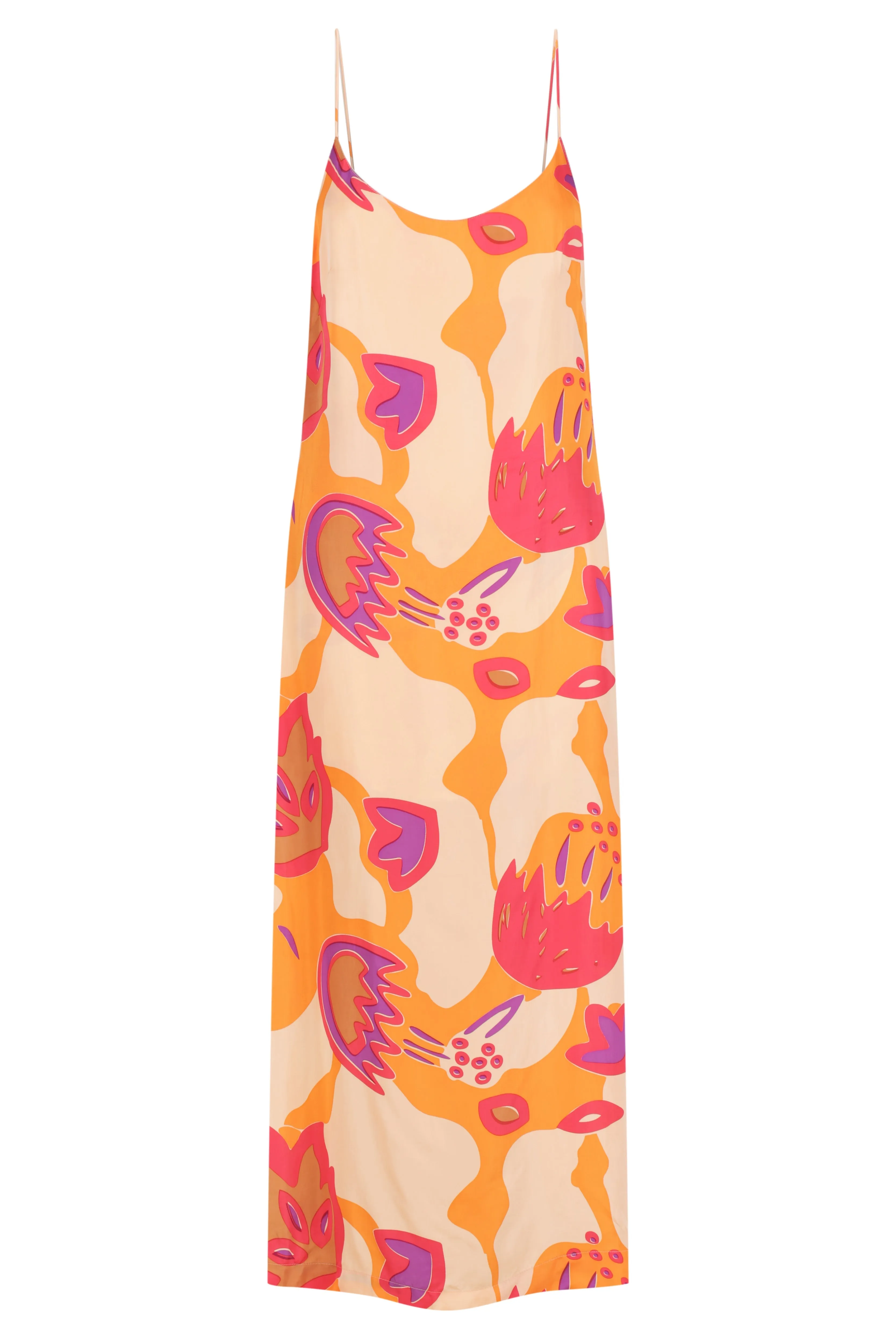 Relaxed Midi Slip | Flat Front Relaxed Pant
