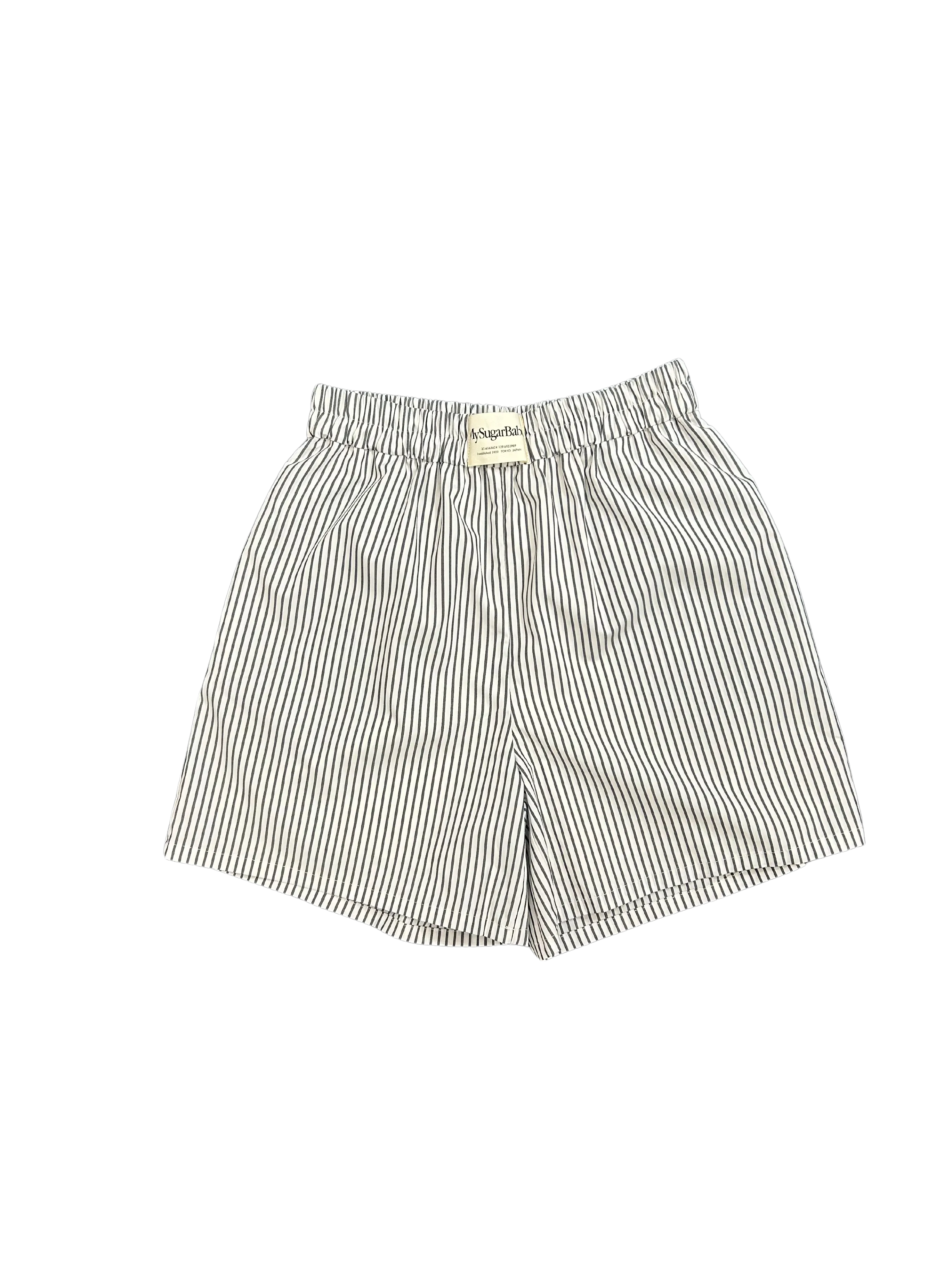 relaxed striped shorts