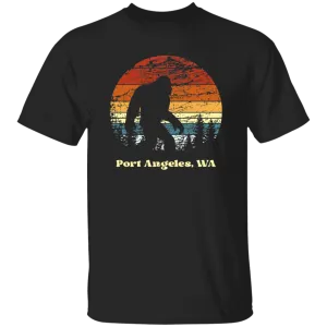 Retro Sunset Sasquatch PA Grunge Youth 5.3 oz 100% Cotton T-Shirt