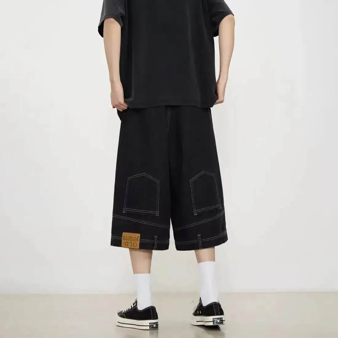 Reverse Jean Shorts