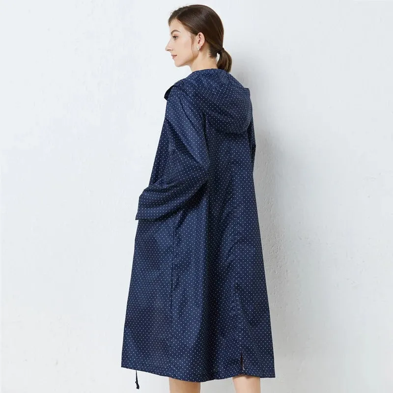 Robust mackintosh with hood ladies windbreaker - Trendy fashion for any season