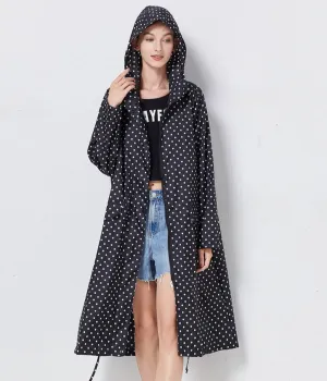 Robust mackintosh with hood ladies windbreaker - Trendy fashion for any season