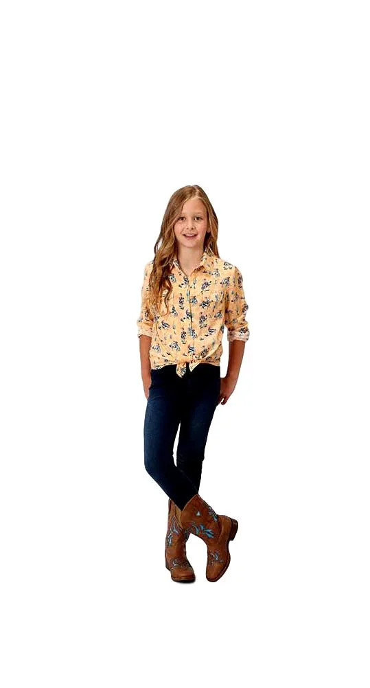 Roper Girl's Cactus Bronc Western Shirt