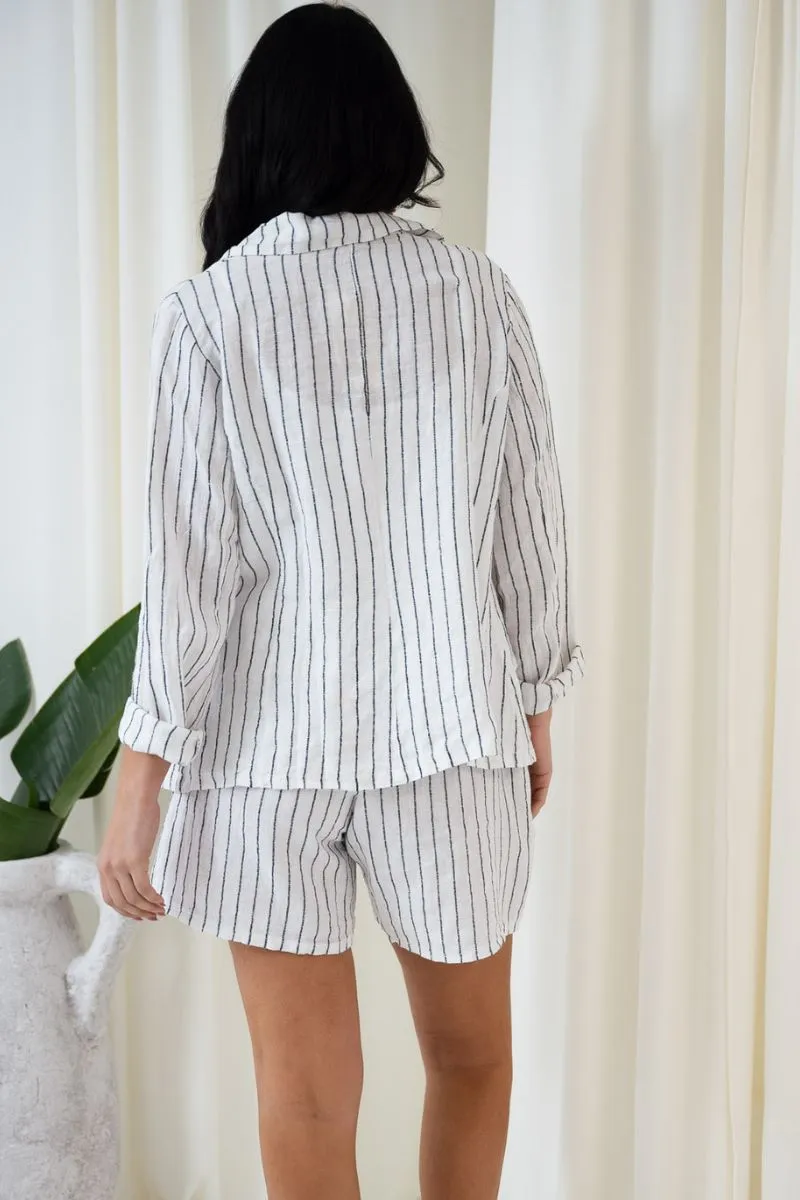 Salvatore Shorts With Belt | White