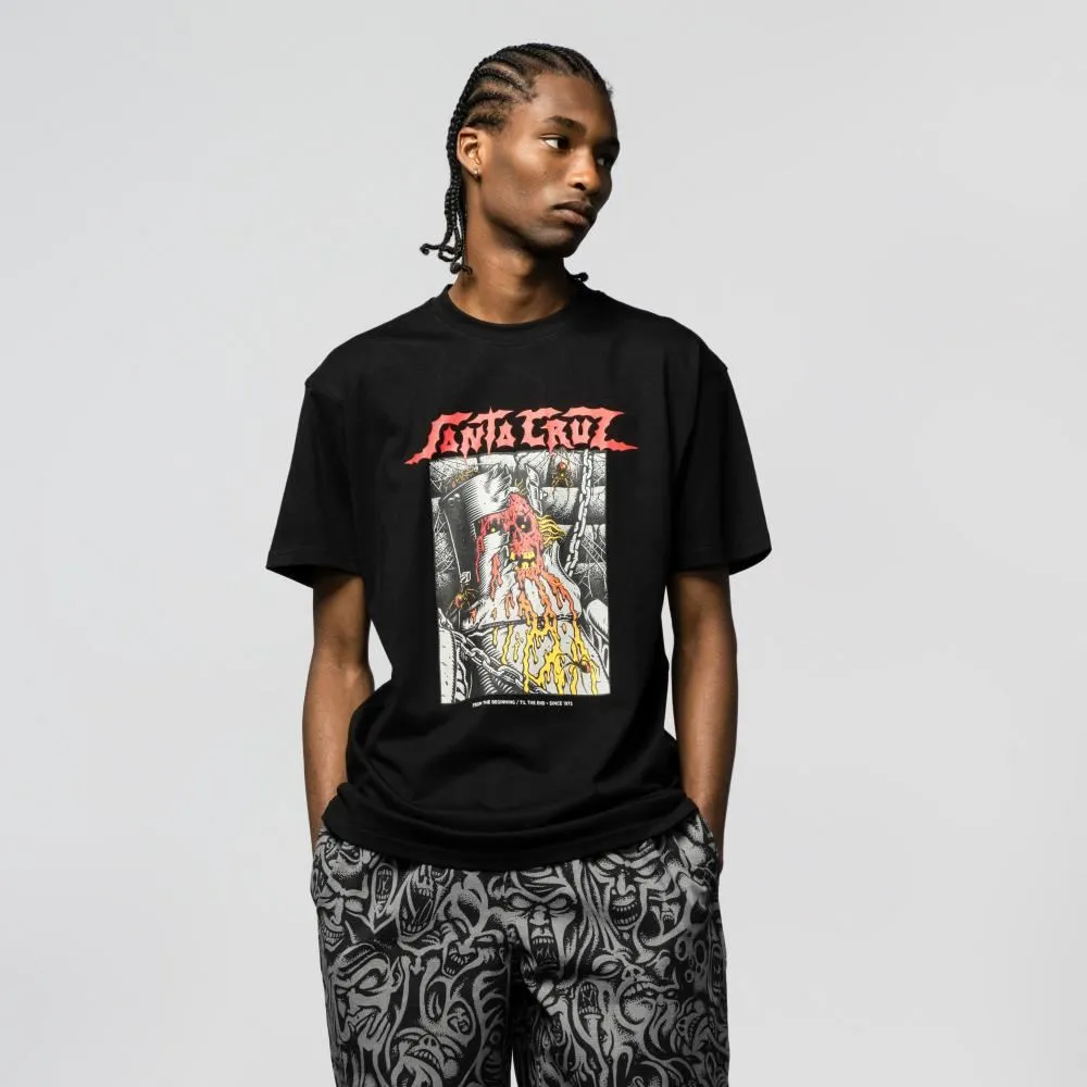Santa Cruz T-Shirt Pace Dungeon Front - Black