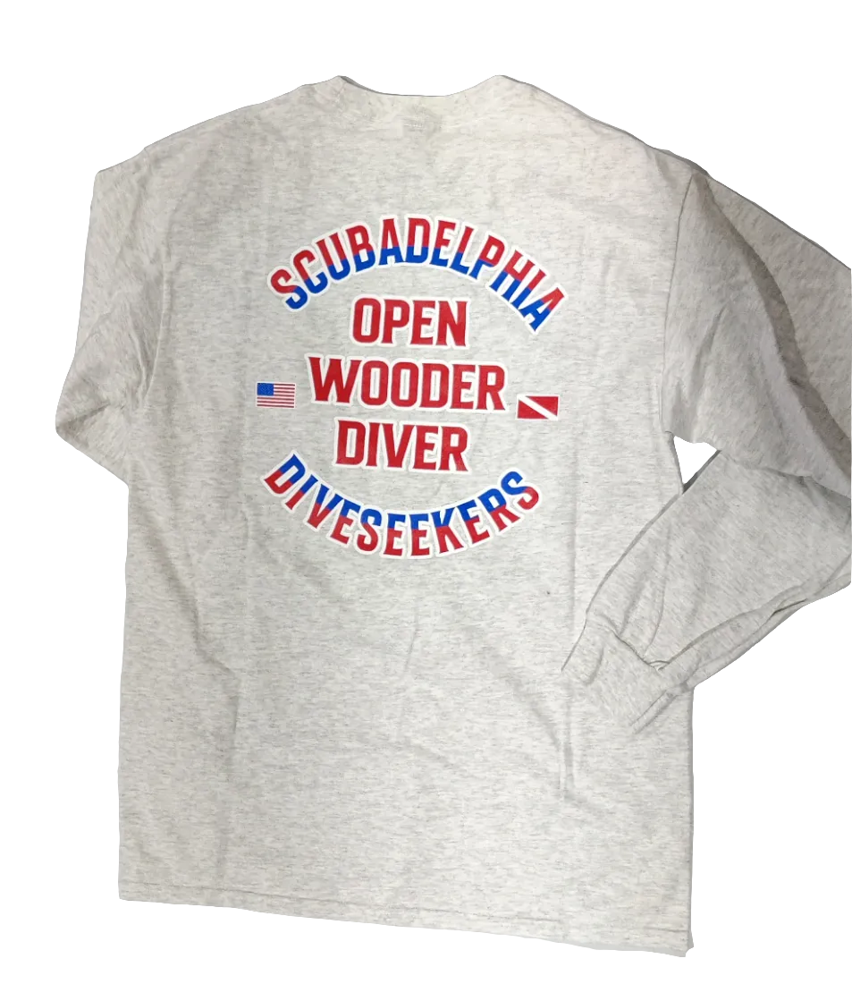Scubadelphia LS T Shirts Grey