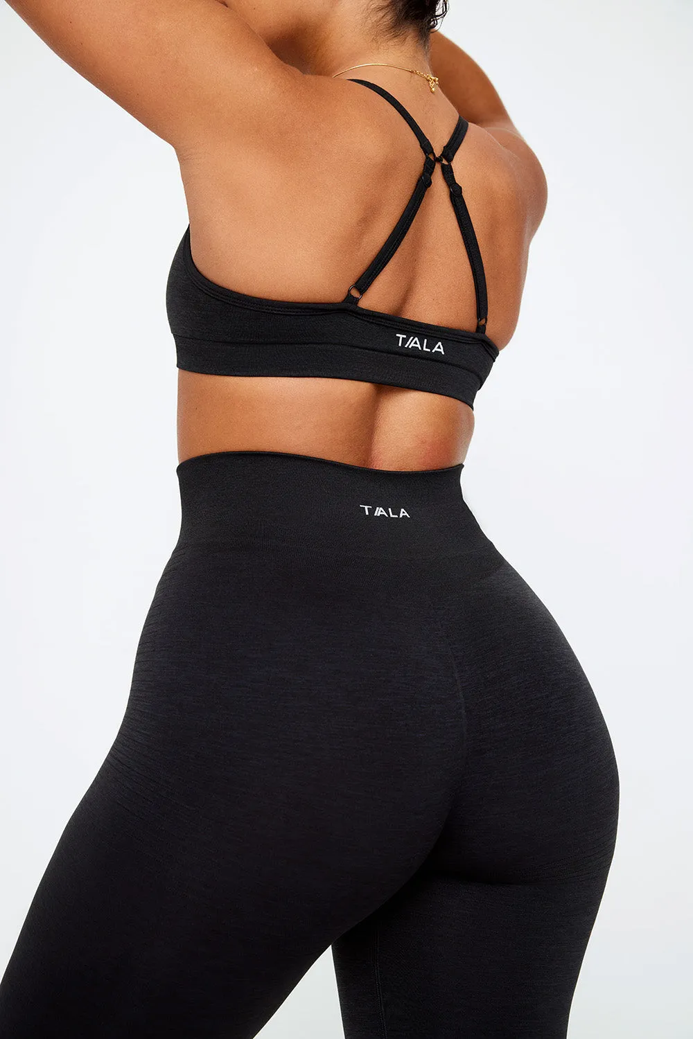 SCULPT SEAMLESS NO-SCRUNCH LEGGING - BLACK MARL