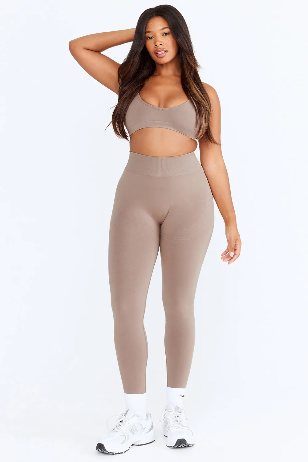 SCULPT SEAMLESS SCRUNCH LEGGING - PEBBLE MARL