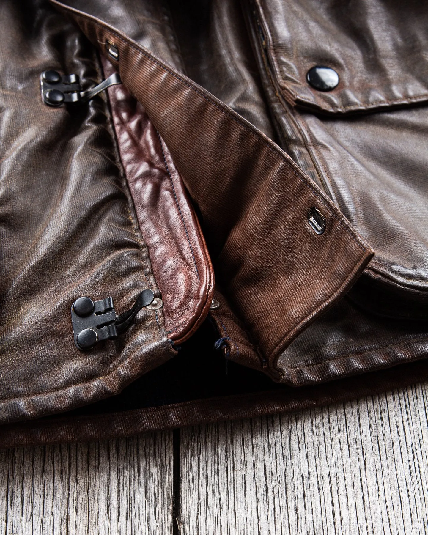 Second Hand Mister Freedom Mulholland Drizzle King Jacket Brown Duck Waxed