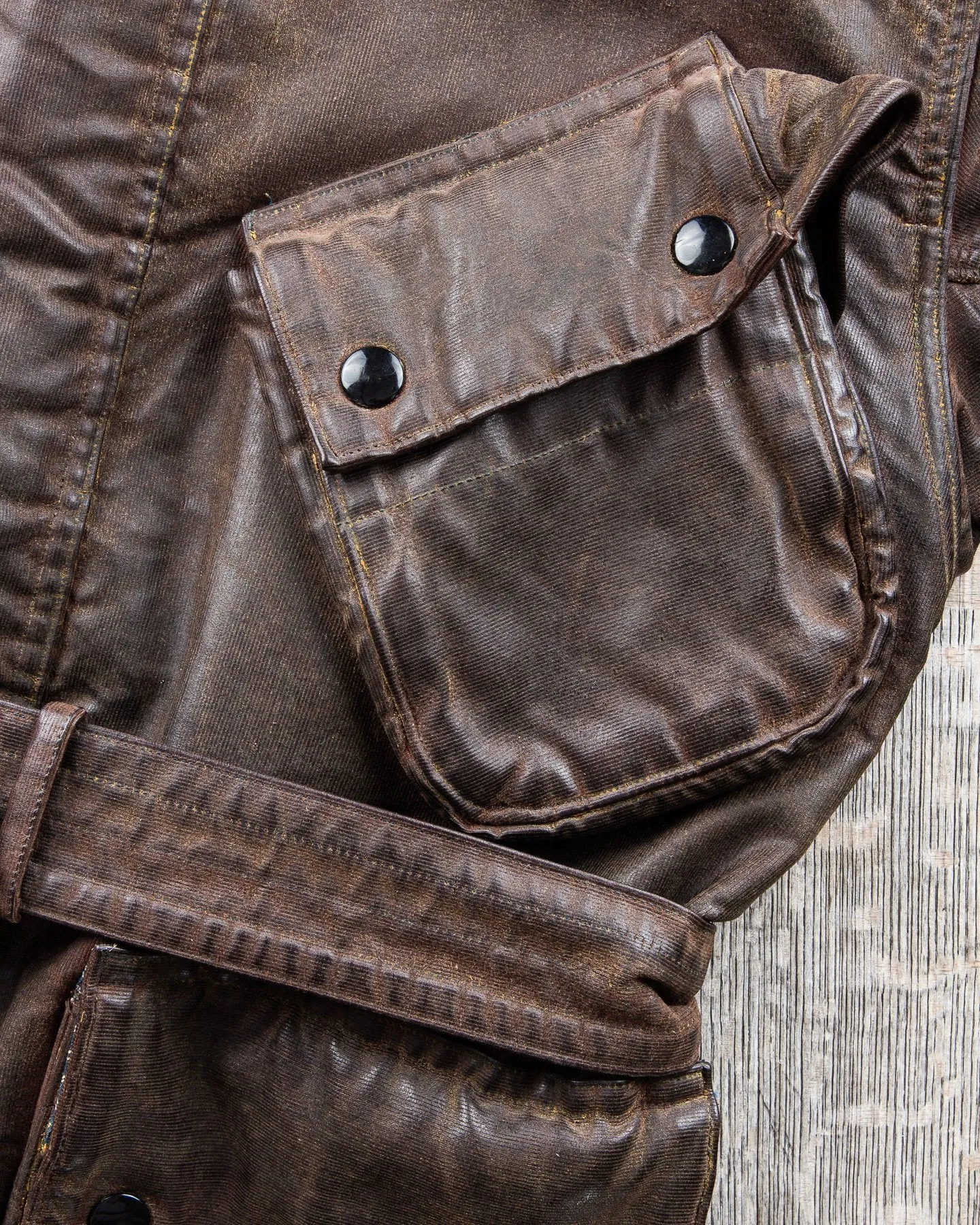 Second Hand Mister Freedom Mulholland Drizzle King Jacket Brown Duck Waxed