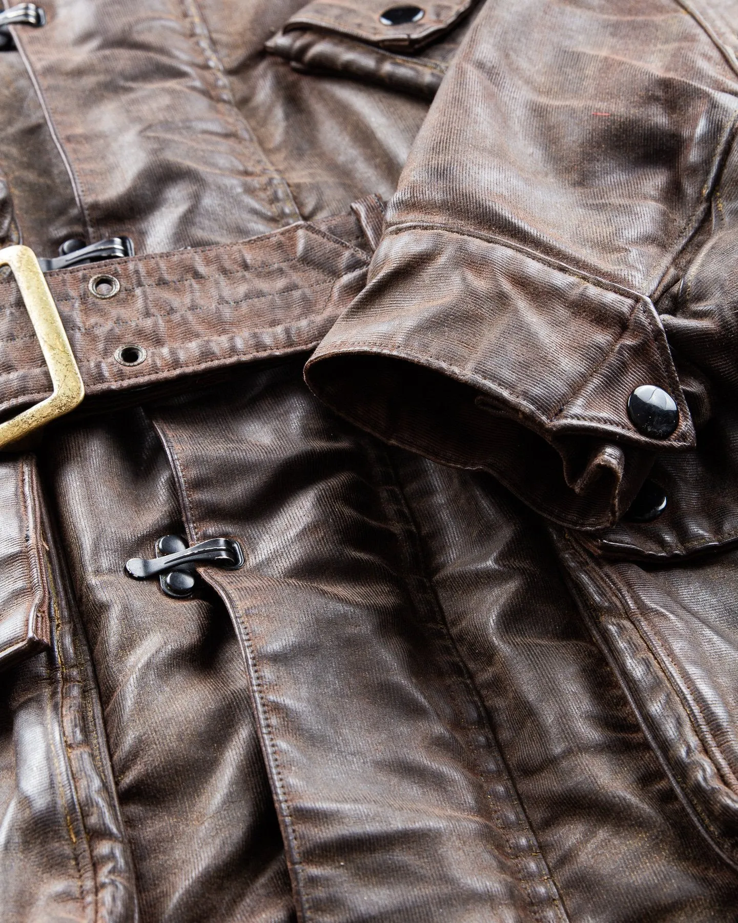 Second Hand Mister Freedom Mulholland Drizzle King Jacket Brown Duck Waxed