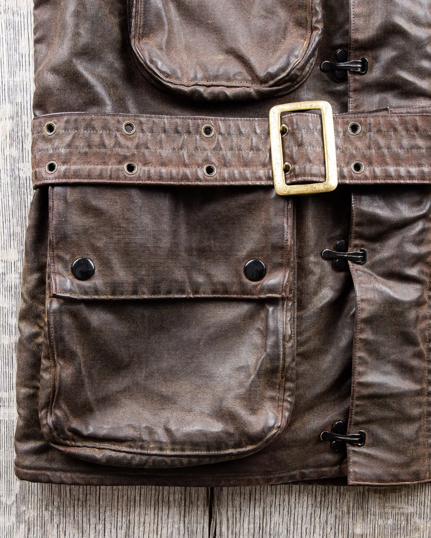 Second Hand Mister Freedom Mulholland Drizzle King Jacket Brown Duck Waxed
