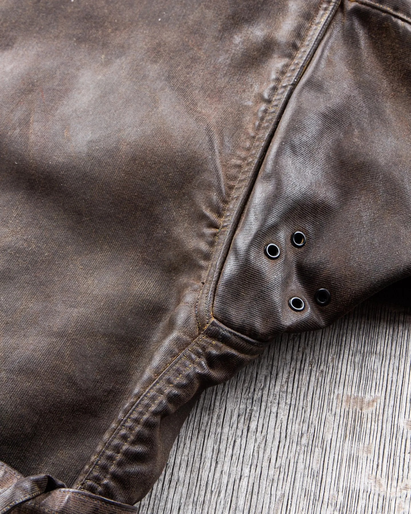 Second Hand Mister Freedom Mulholland Drizzle King Jacket Brown Duck Waxed