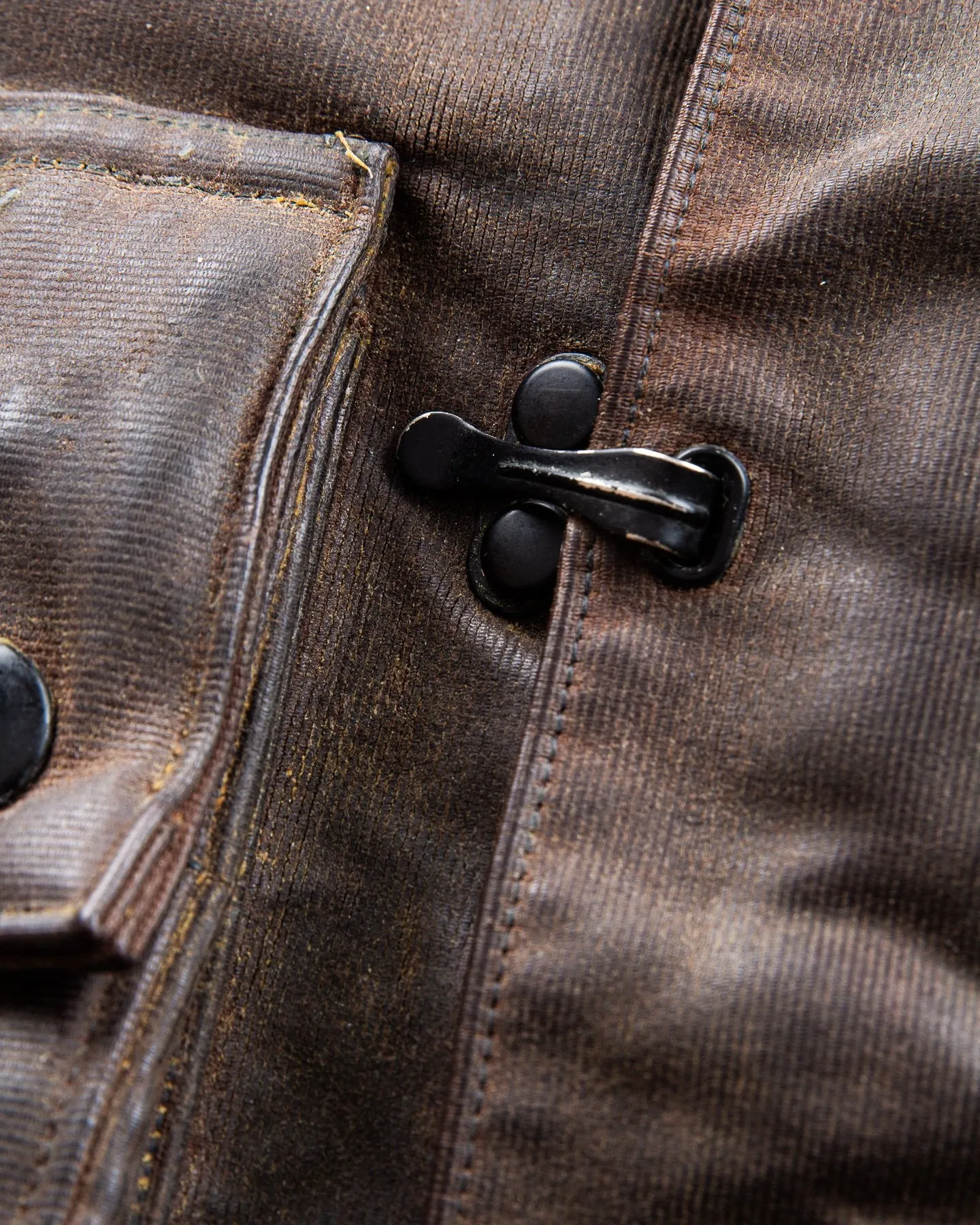 Second Hand Mister Freedom Mulholland Drizzle King Jacket Brown Duck Waxed