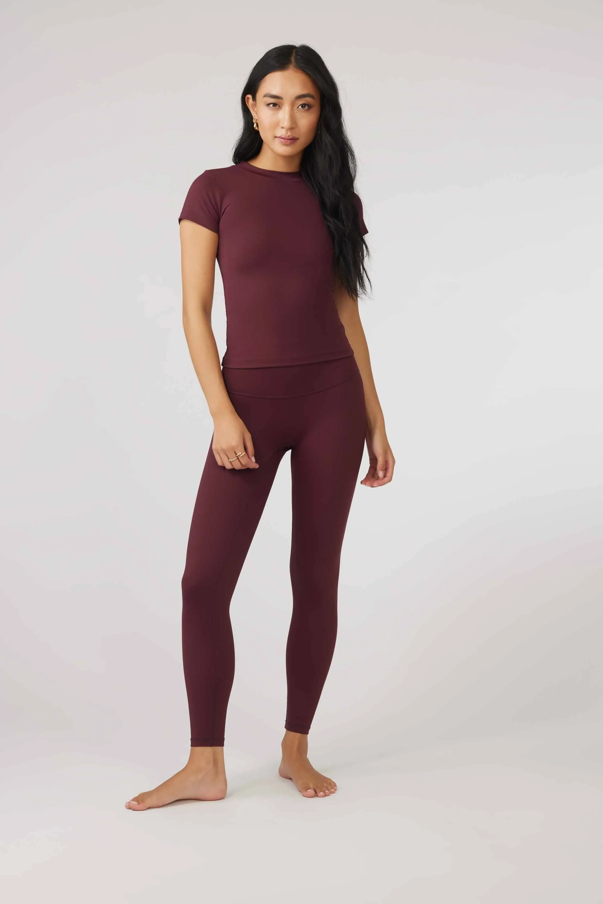 SECOND SKIN LEGGING - MERLOT