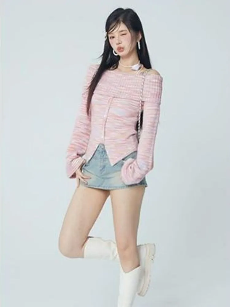 sexy off-shoulder sweater