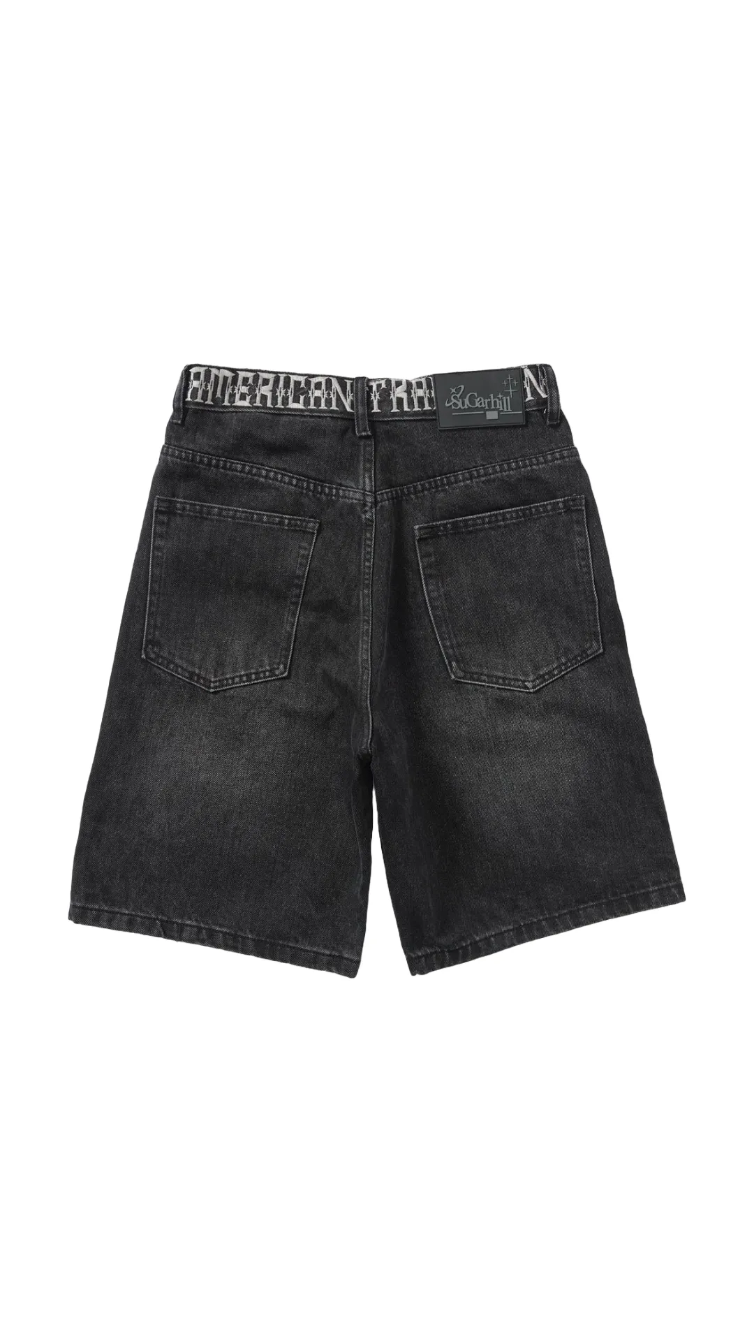 SH "CRUEL" DENIM SHORTS (BLACK WASH)