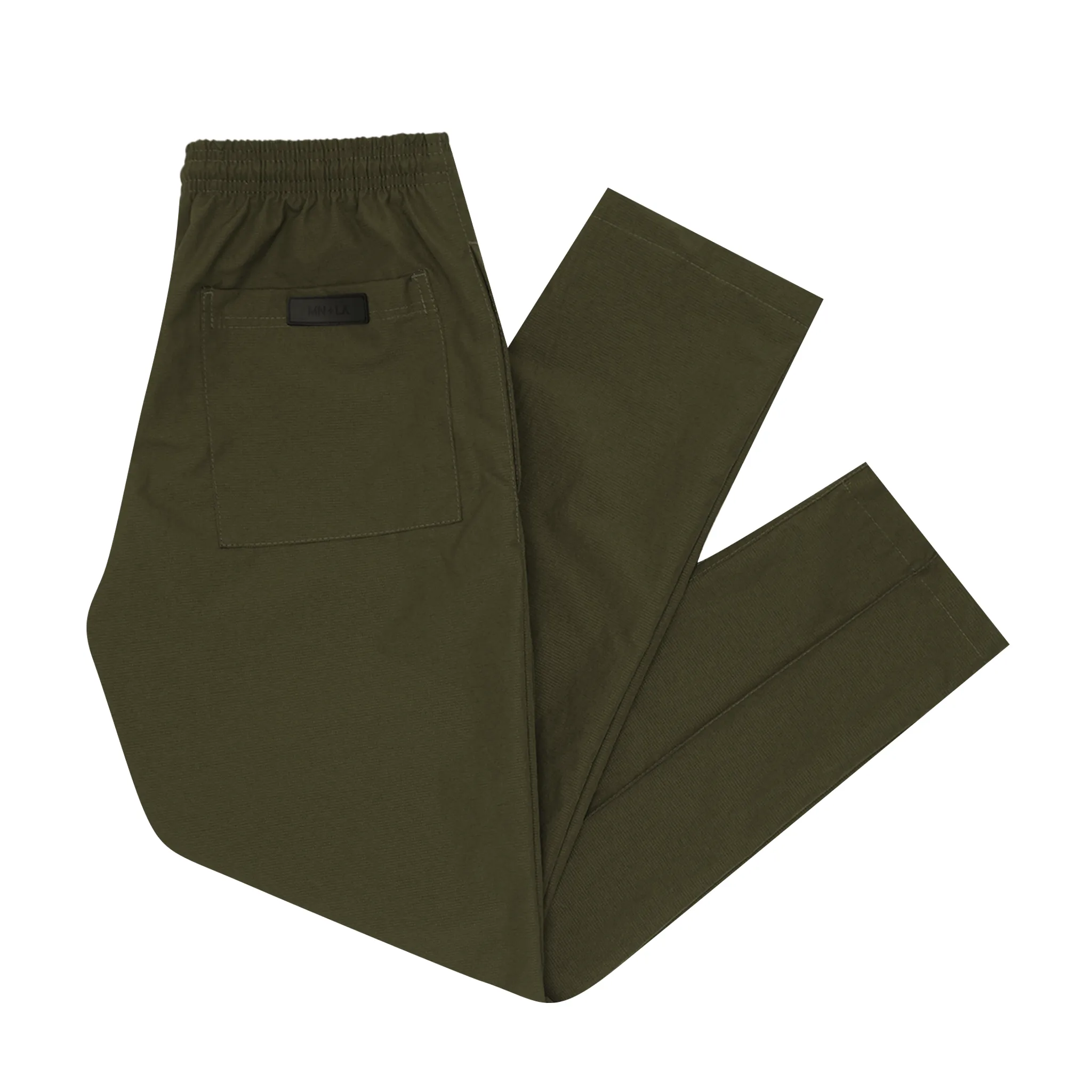 SHINOBI PLEATED LOUNGE PANTS IN OLIVE