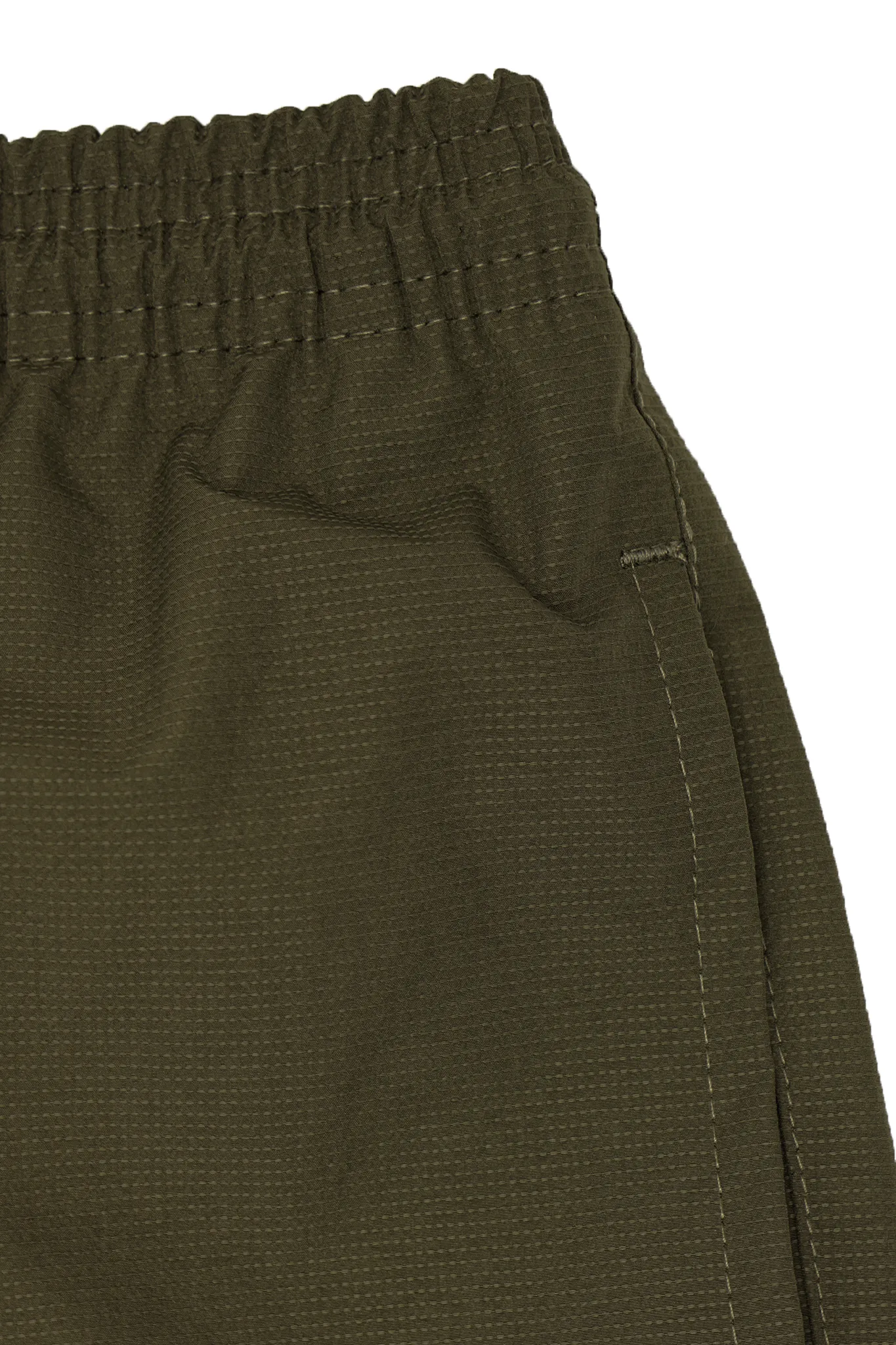 SHINOBI PLEATED LOUNGE PANTS IN OLIVE