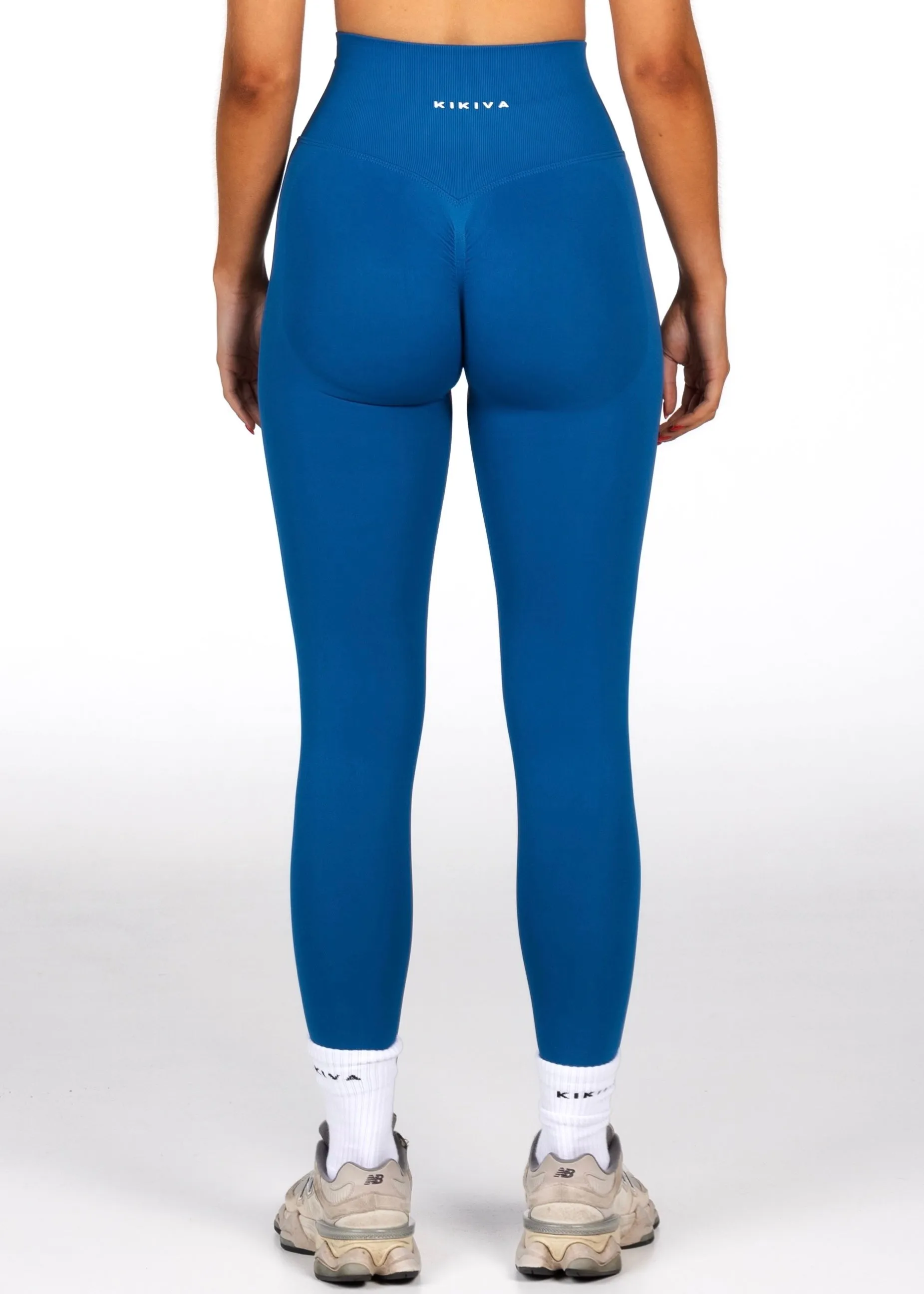Signature Scrunch Leggings - Steel Blue