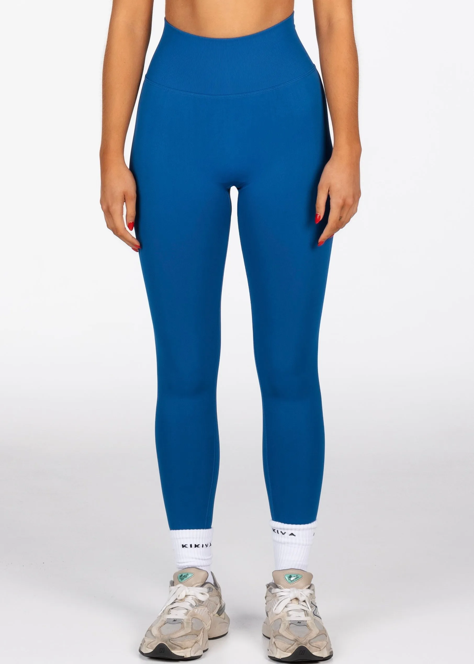 Signature Scrunch Leggings - Steel Blue