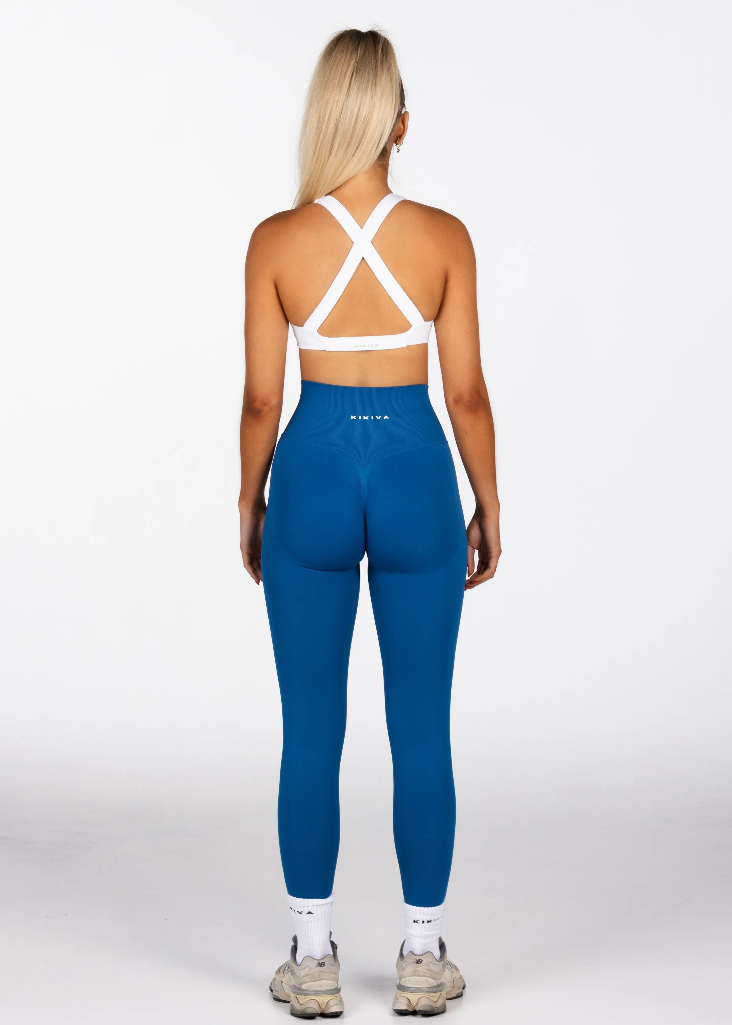 Signature Scrunch Leggings - Steel Blue