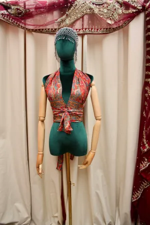 Silk Multi-Way Halter Top