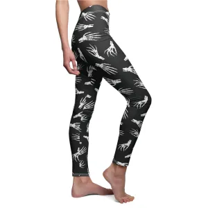 Skeleton Womens Halloween Leggings Spooky Stretch Pants - Saiko Studio