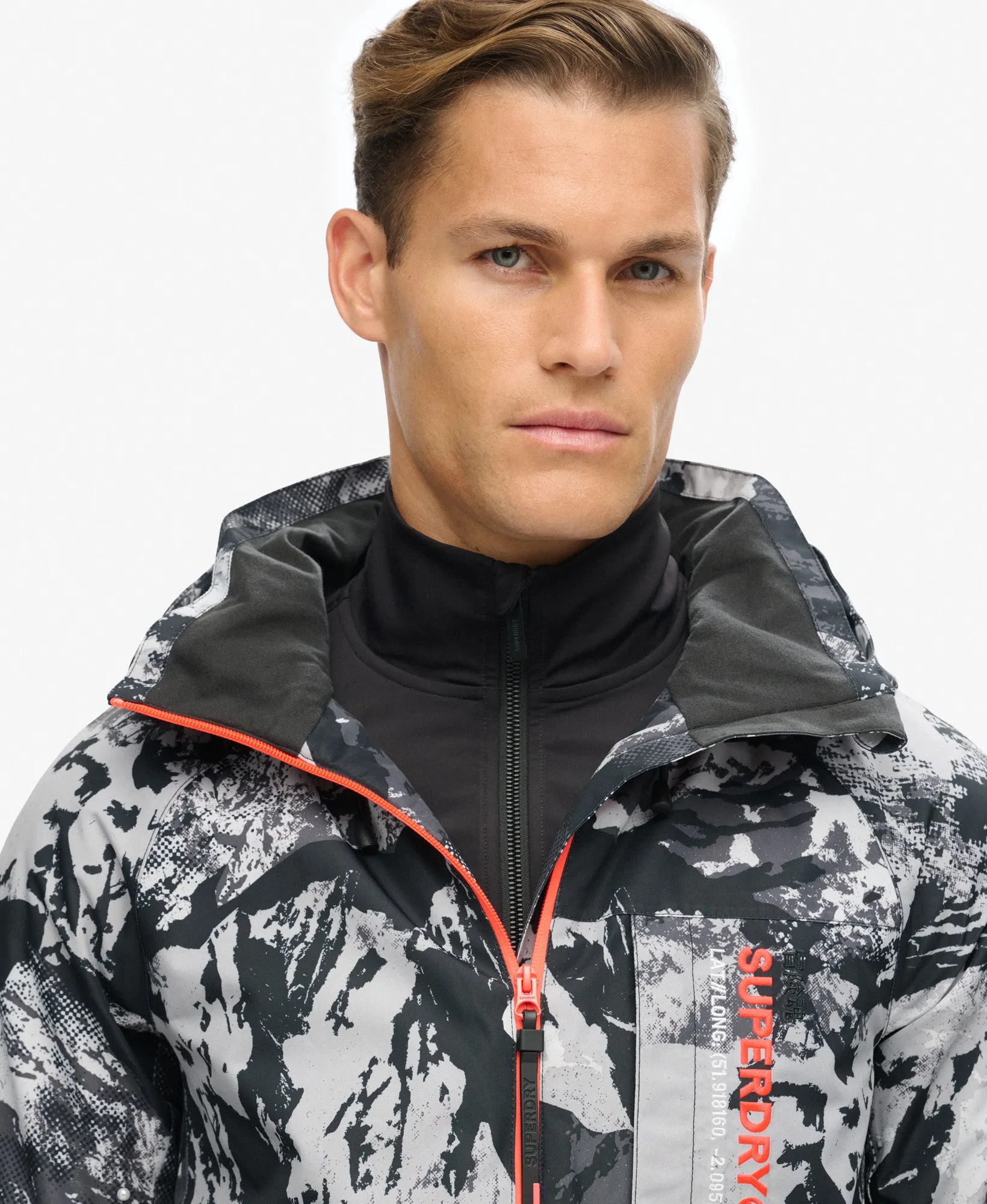 Ski Freestyle Core Jacket | Volcanic Mountain Camo Grey