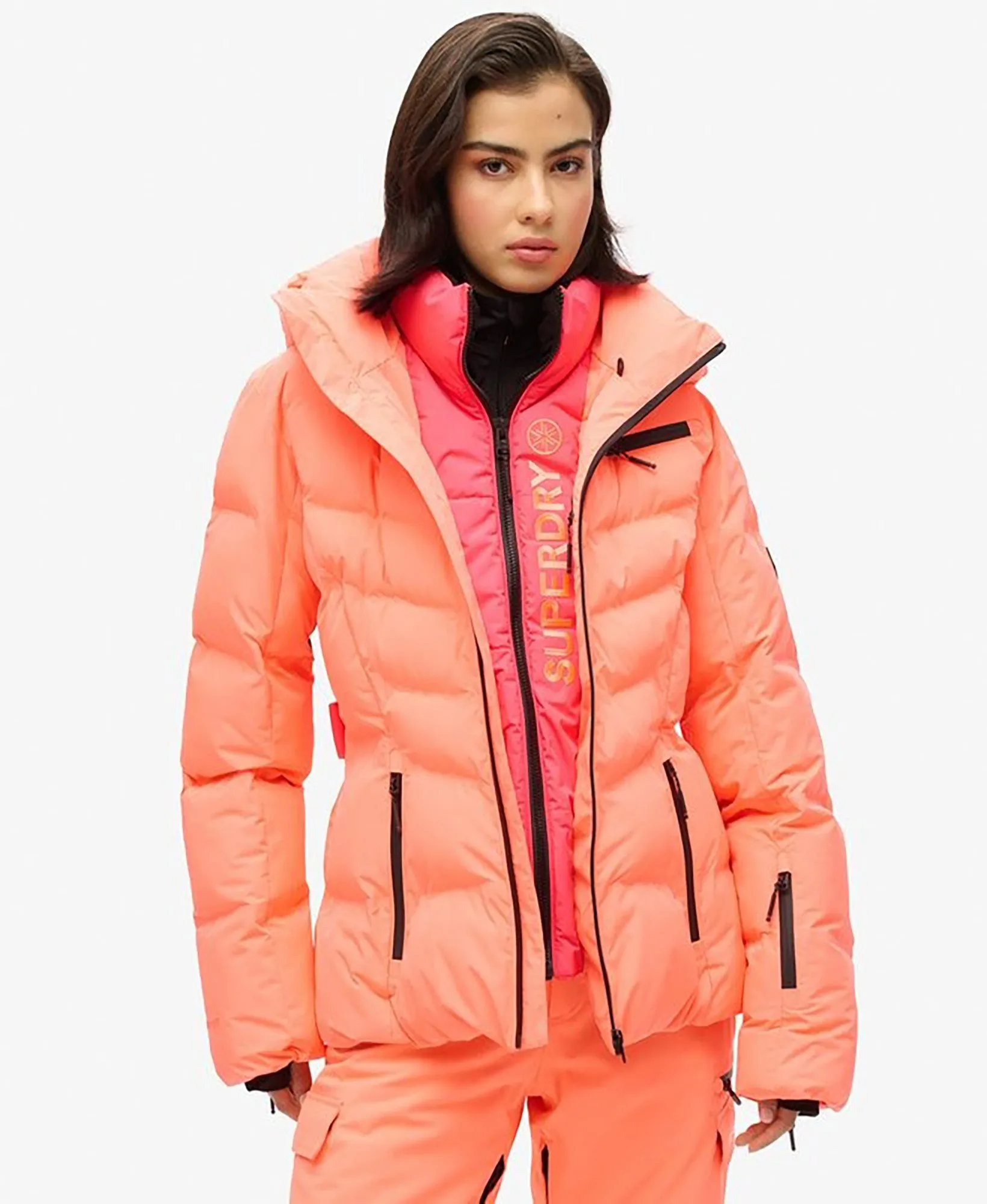 Ski Luxe Puffer Jacket | Pastelline Coral