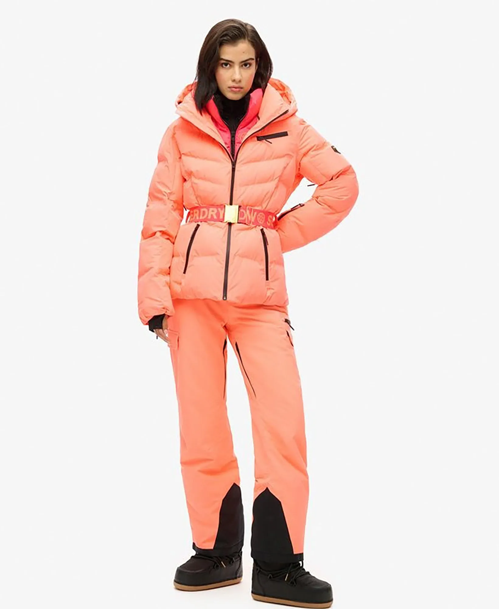 Ski Luxe Puffer Jacket | Pastelline Coral