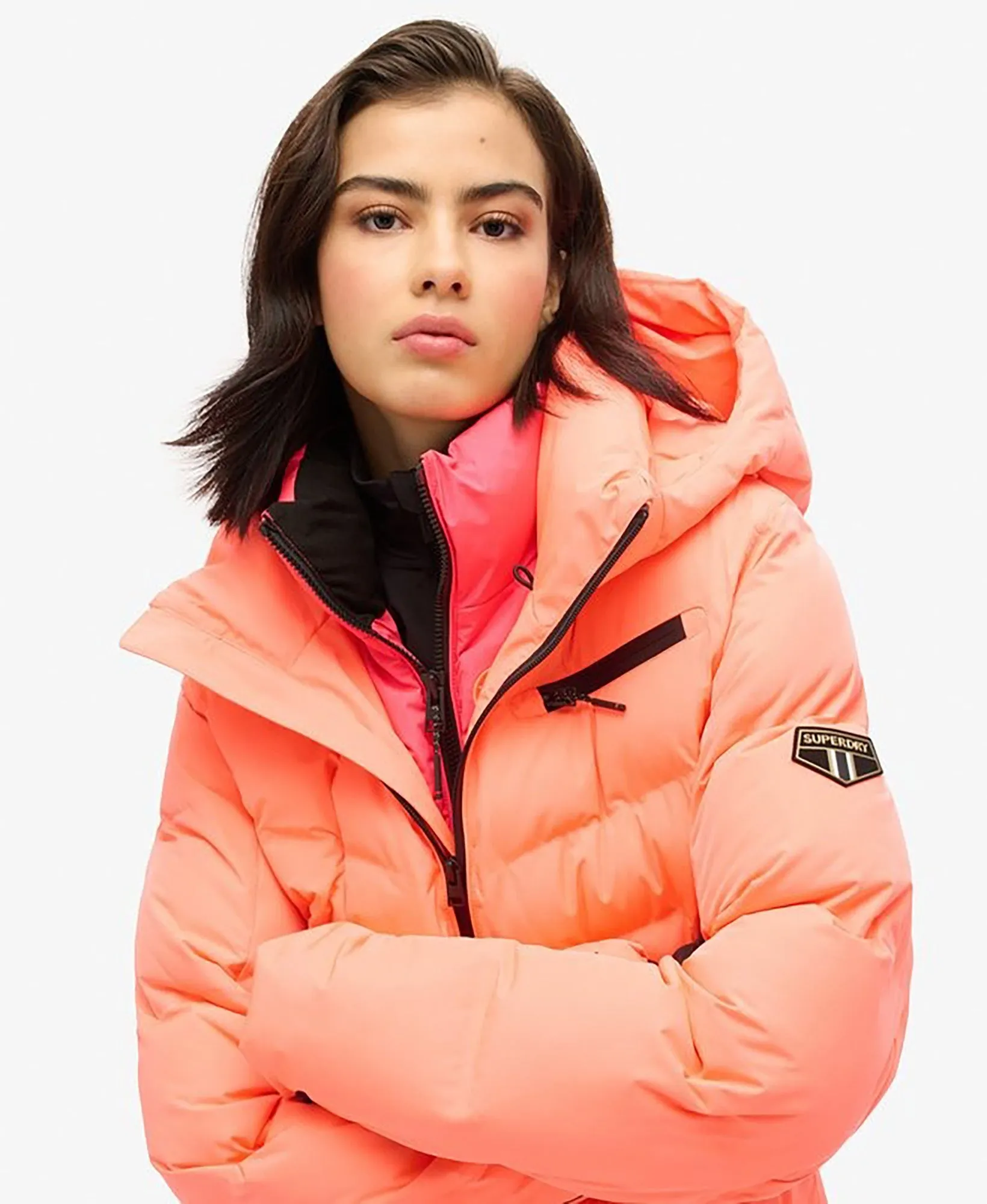Ski Luxe Puffer Jacket | Pastelline Coral