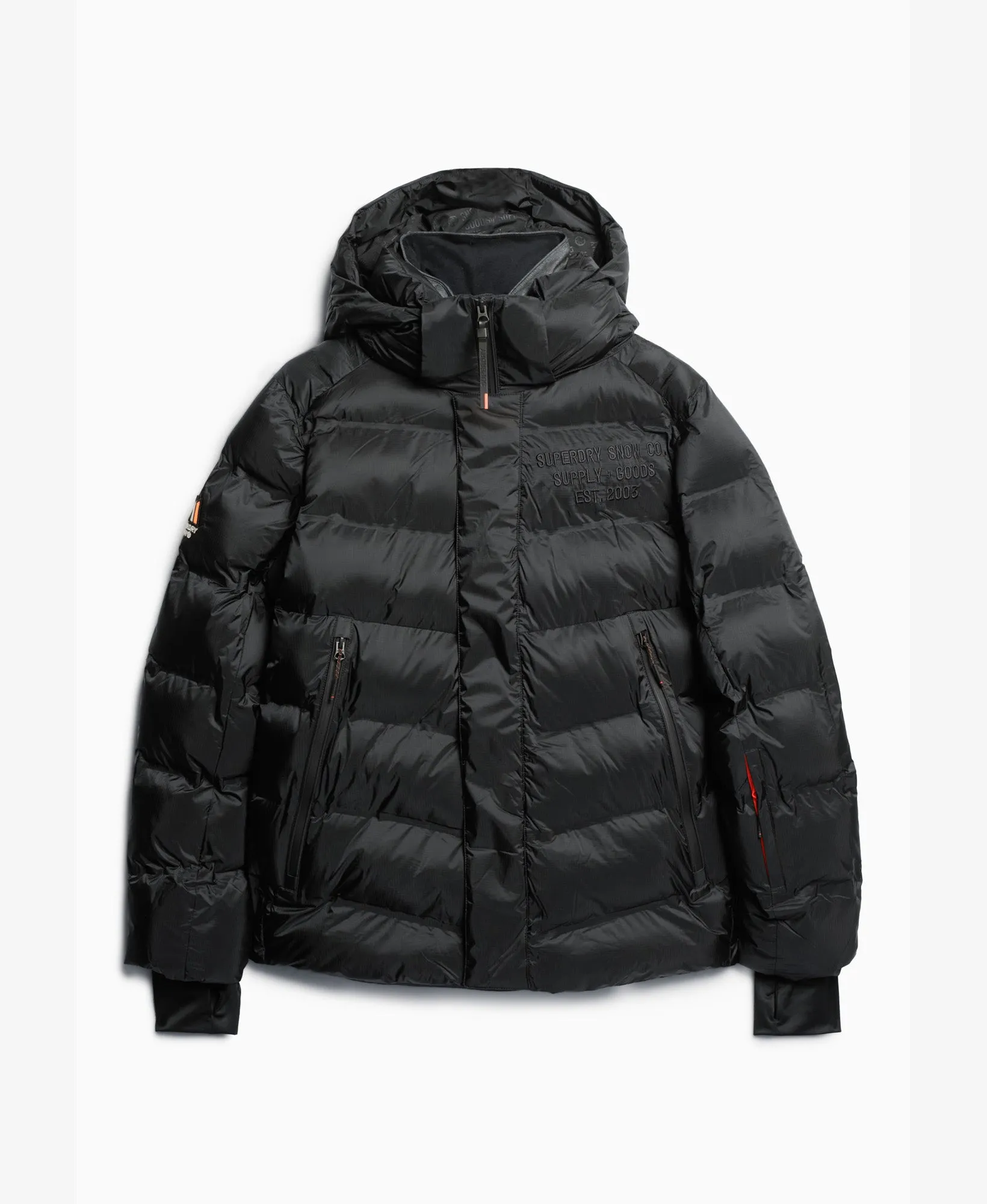 Ski Sport Puffer Jacket | Black