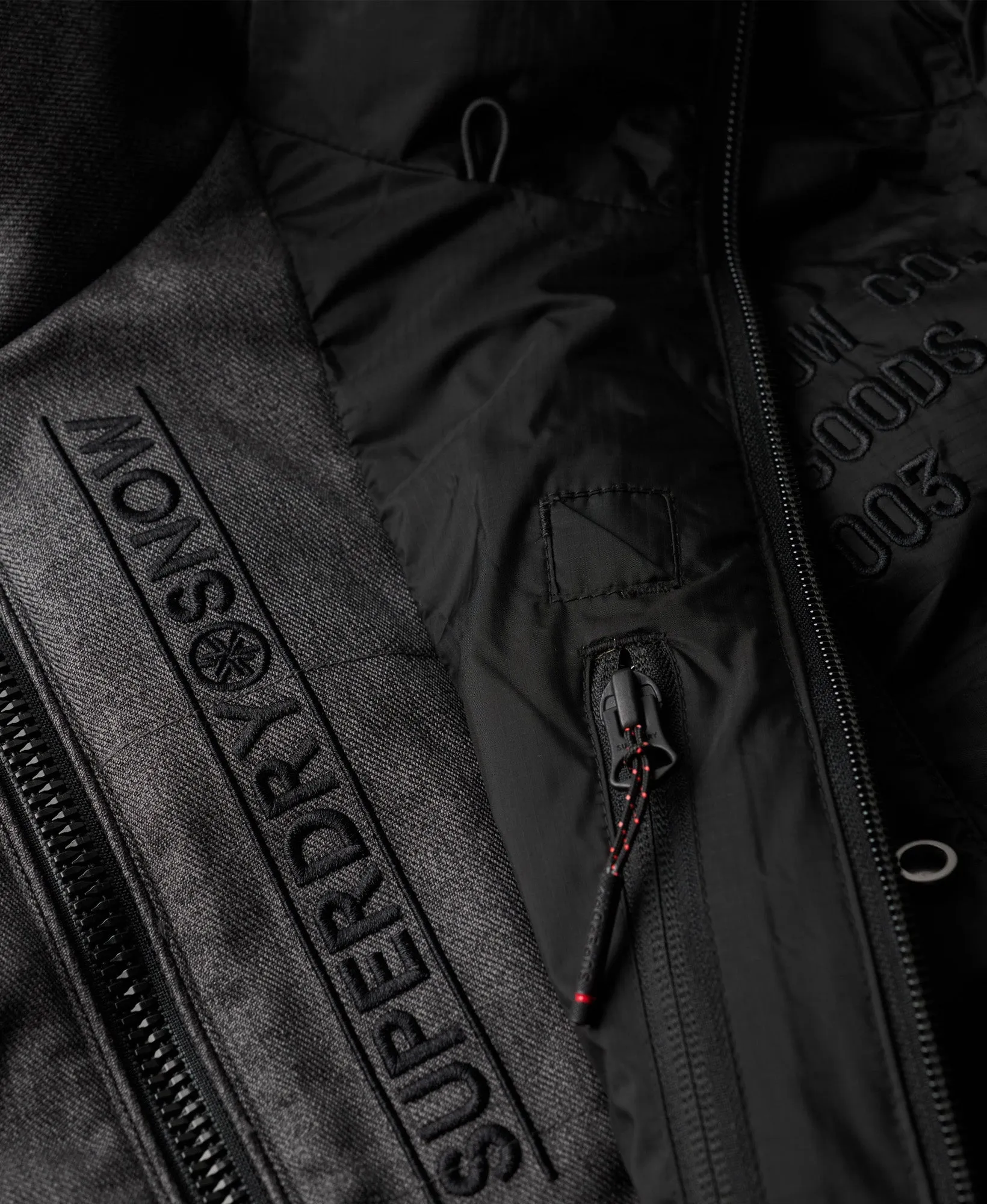 Ski Sport Puffer Jacket | Black