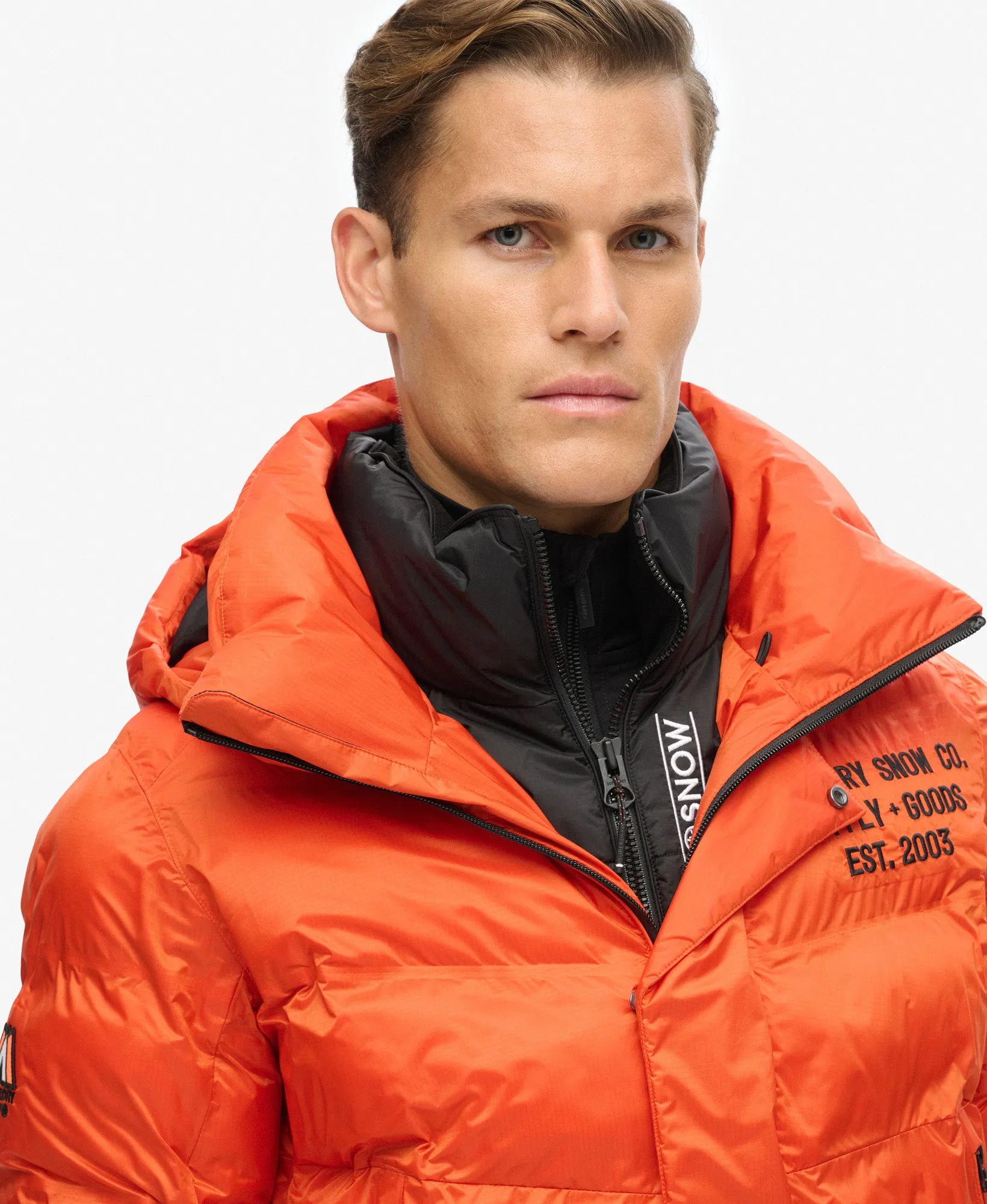 Ski Sport Puffer Jacket | Flame Orange