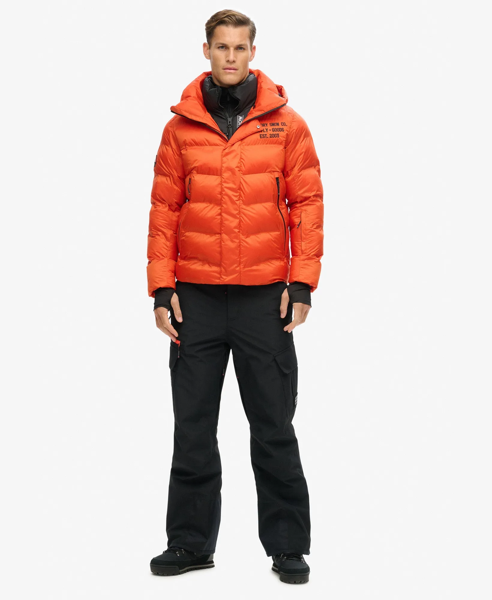 Ski Sport Puffer Jacket | Flame Orange