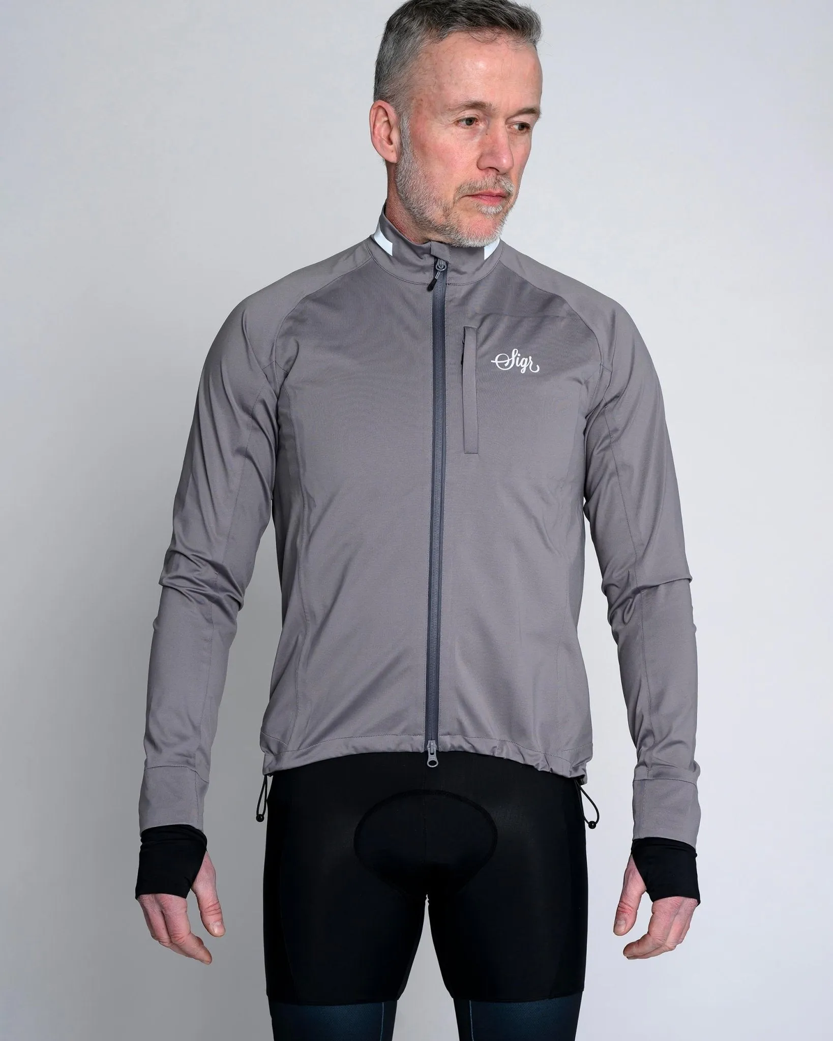 Sköld Men's Titanium Grey Shell Cycling Jacket