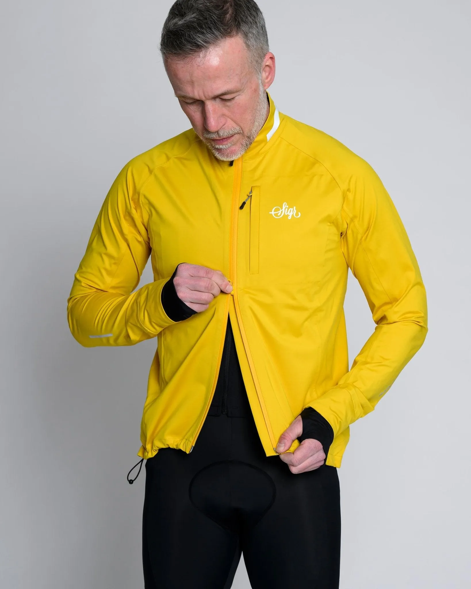 Sköld Men's Yellow Shell Cycling Jacket