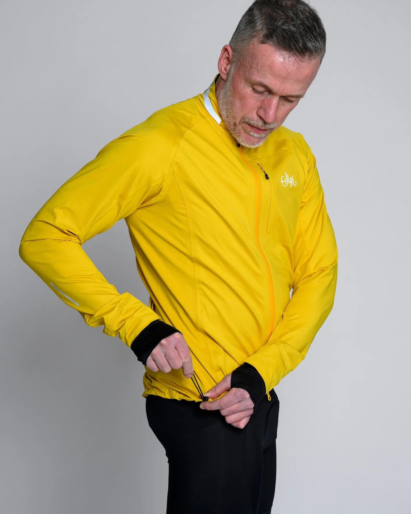 Sköld Men's Yellow Shell Cycling Jacket