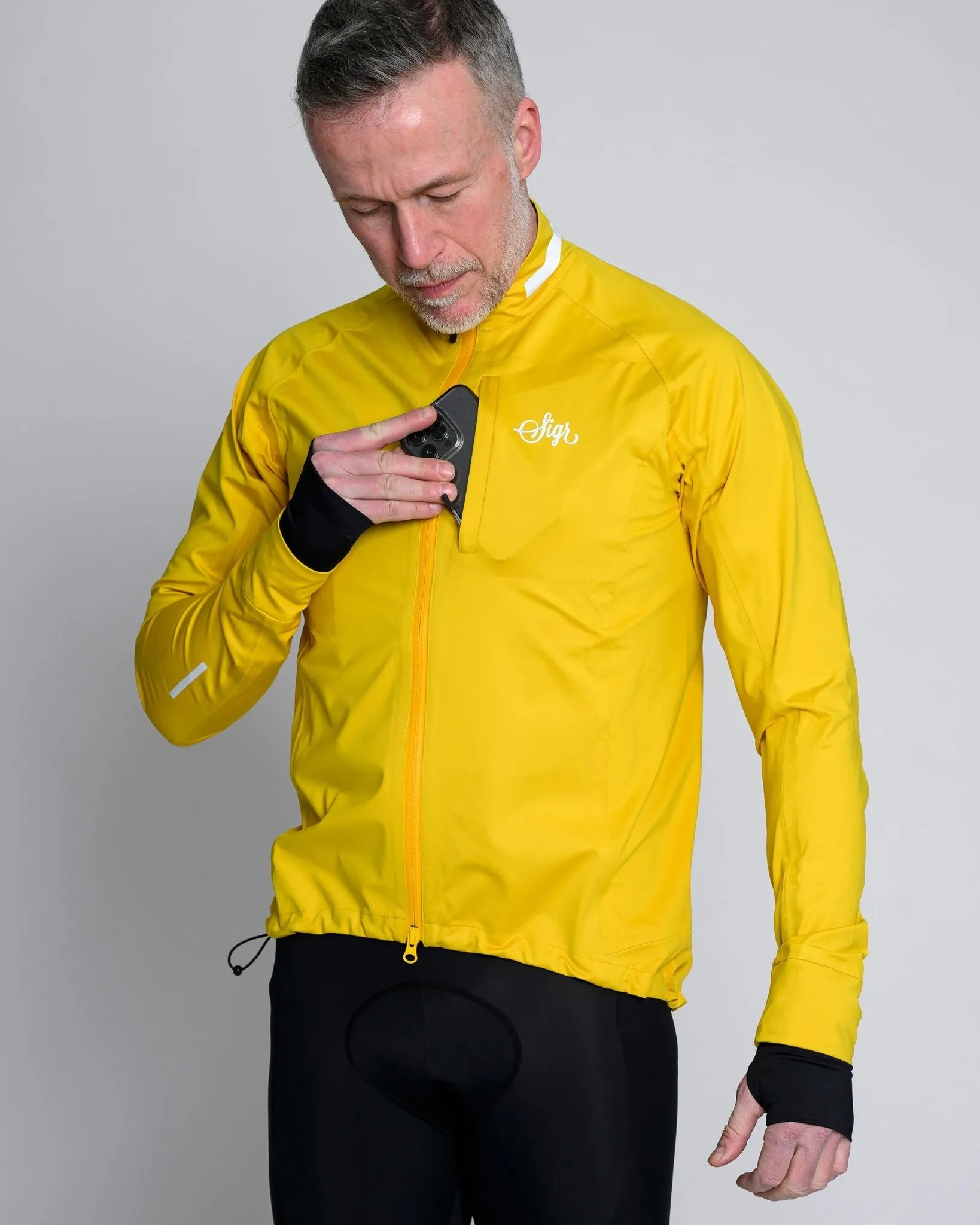 Sköld Men's Yellow Shell Cycling Jacket