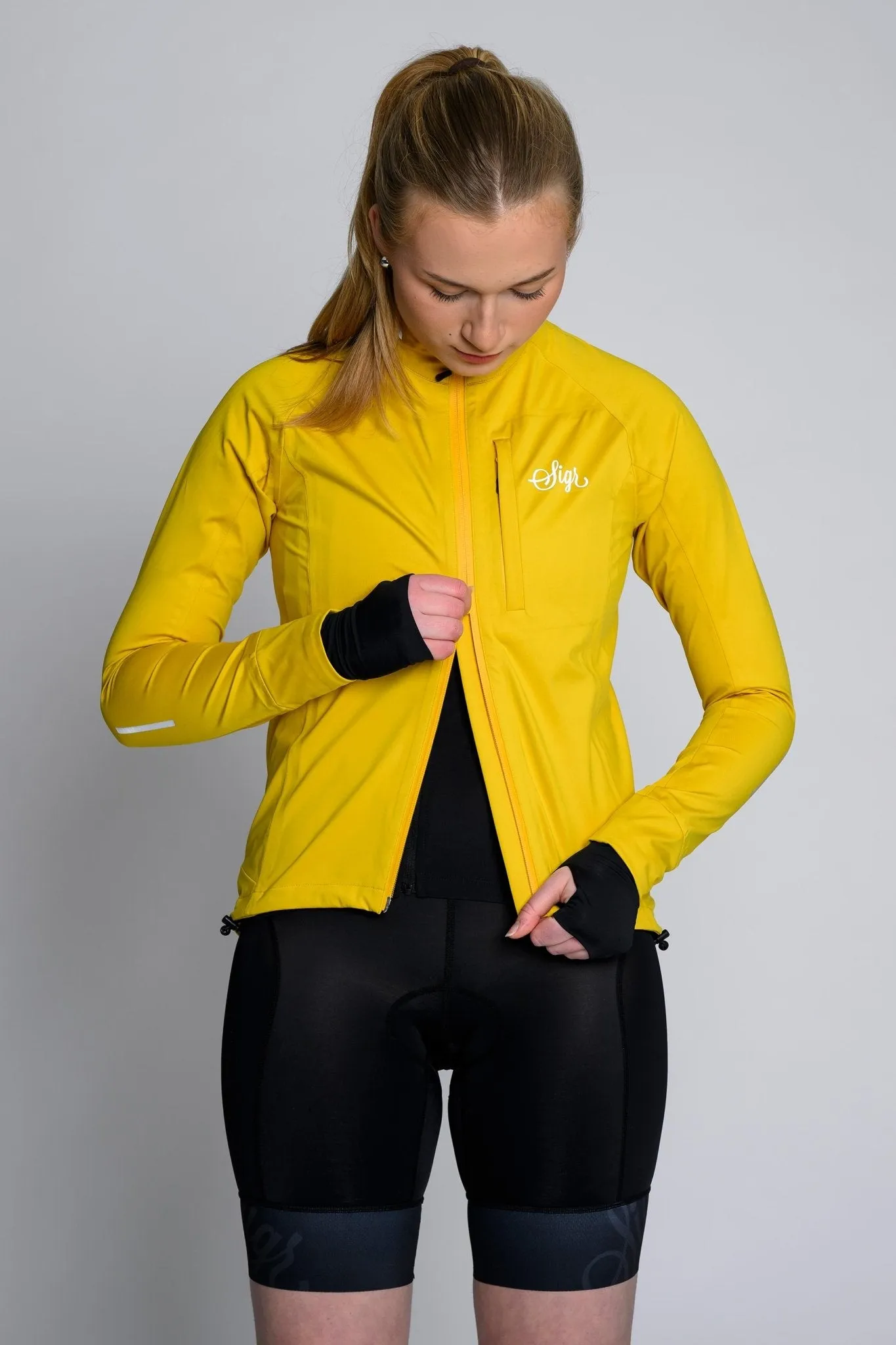Sköld Women's Yellow Shell Cycling Jacket