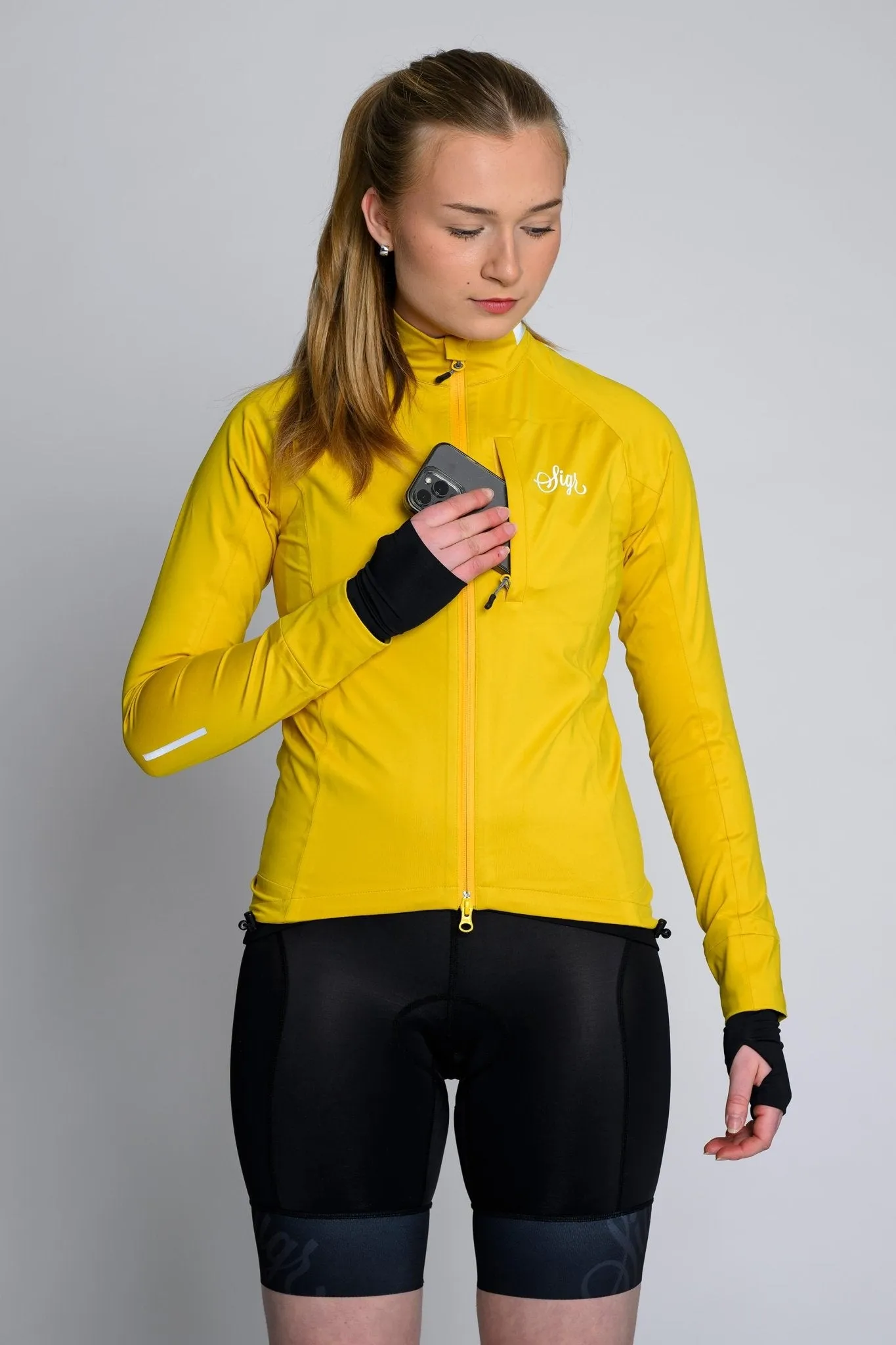Sköld Women's Yellow Shell Cycling Jacket