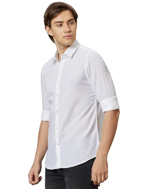 SLIM FIT SHIRTS LONG SLEEVE WHITE